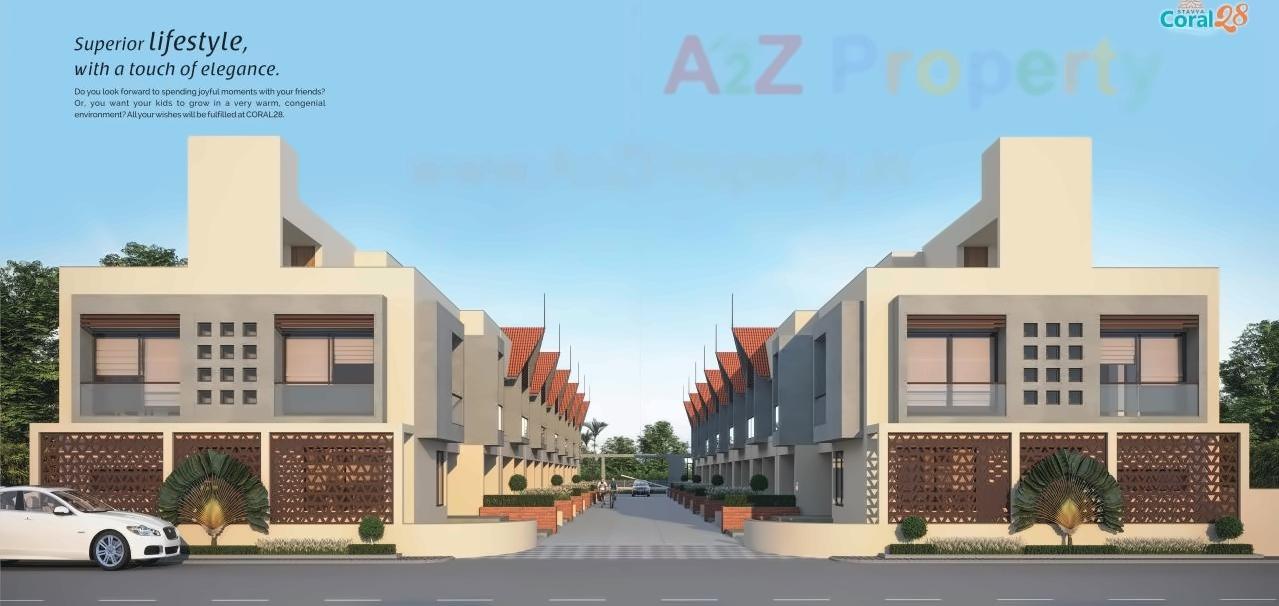 3D Elevation of real estate project Coral located at Veraval, Gir Somnath, Gujarat