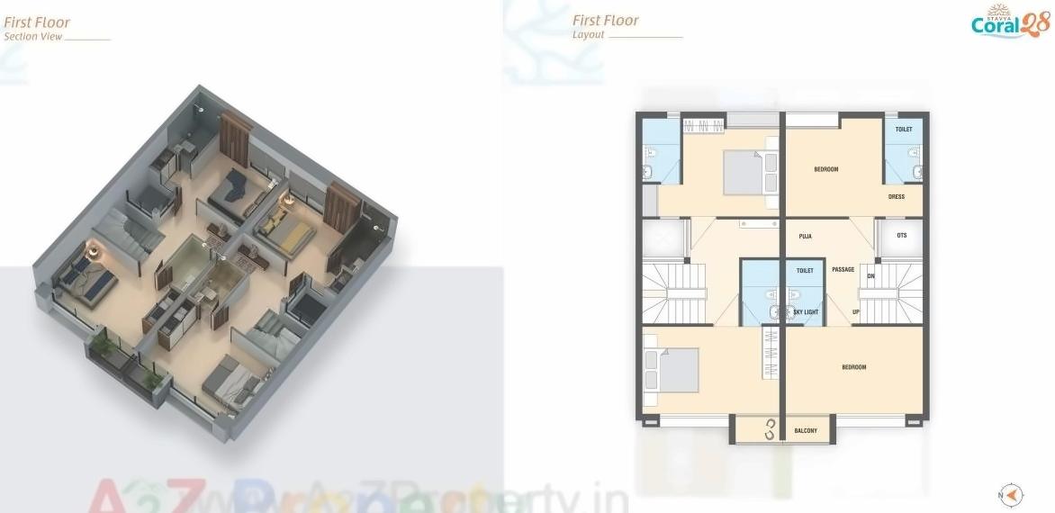 Layout of real estate project Coral located at Veraval, Gir Somnath, Gujarat