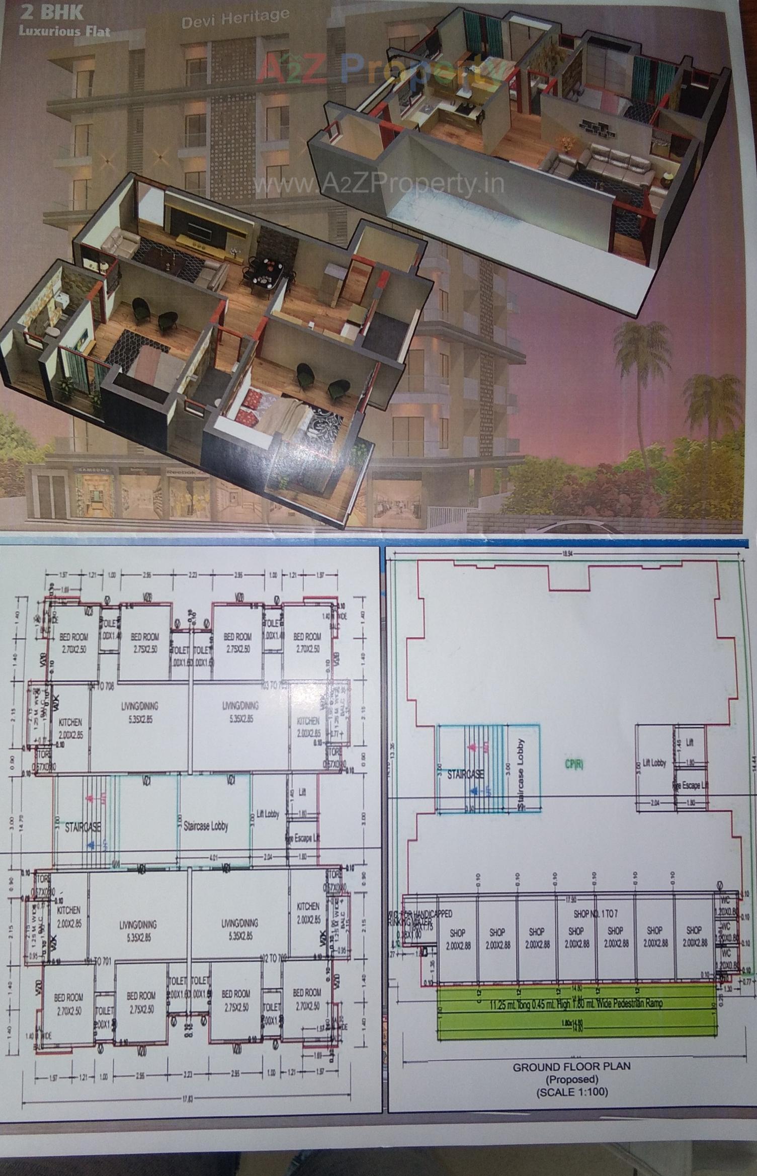 Layout of real estate project Devi Heritage located at Veraval, Gir Somnath, Gujarat