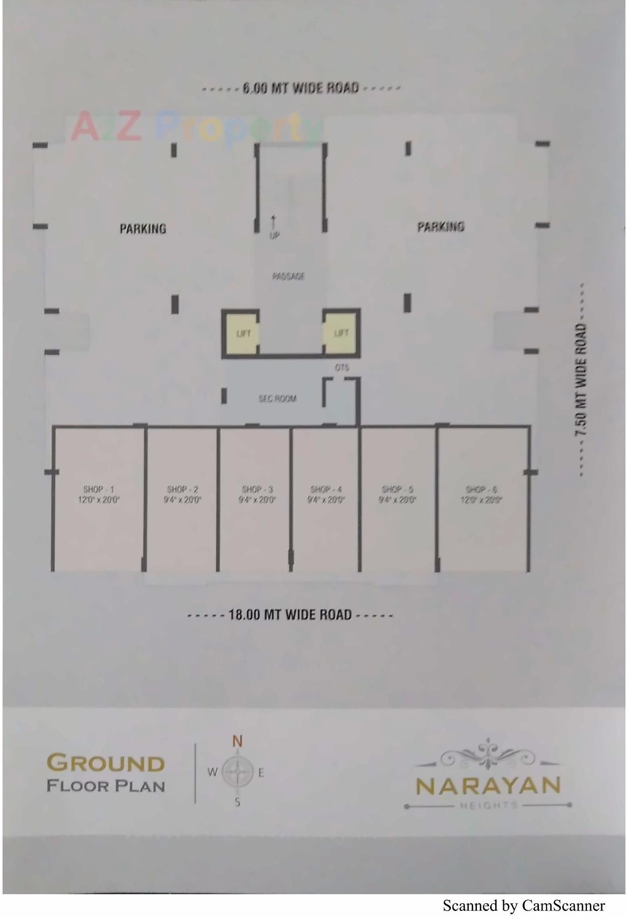 Layout of real estate project Narayan Heights located at Veraval, Gir Somnath, Gujarat