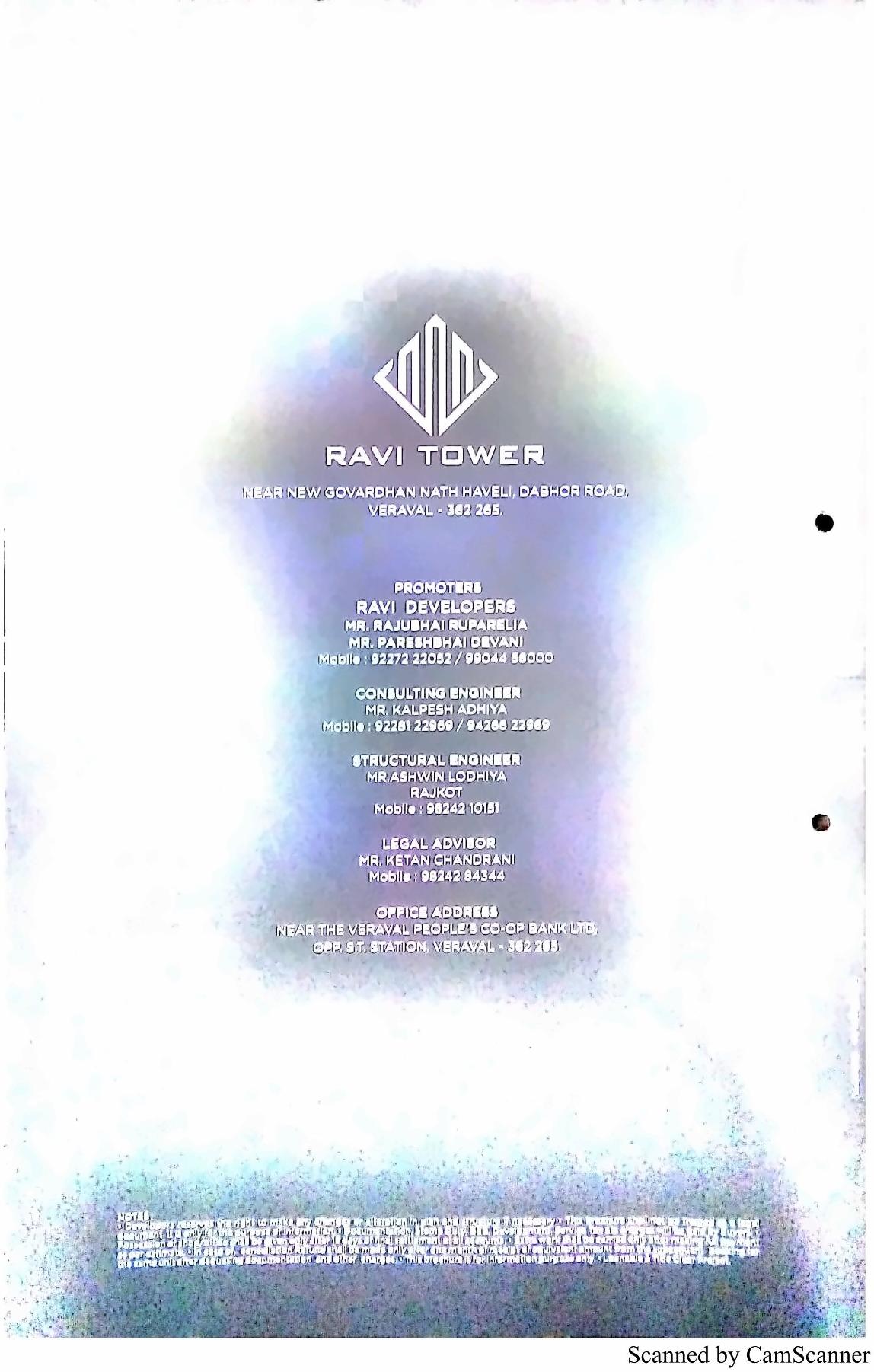  of real estate project Ravi Tower located at Veraval, Gir Somnath, Gujarat