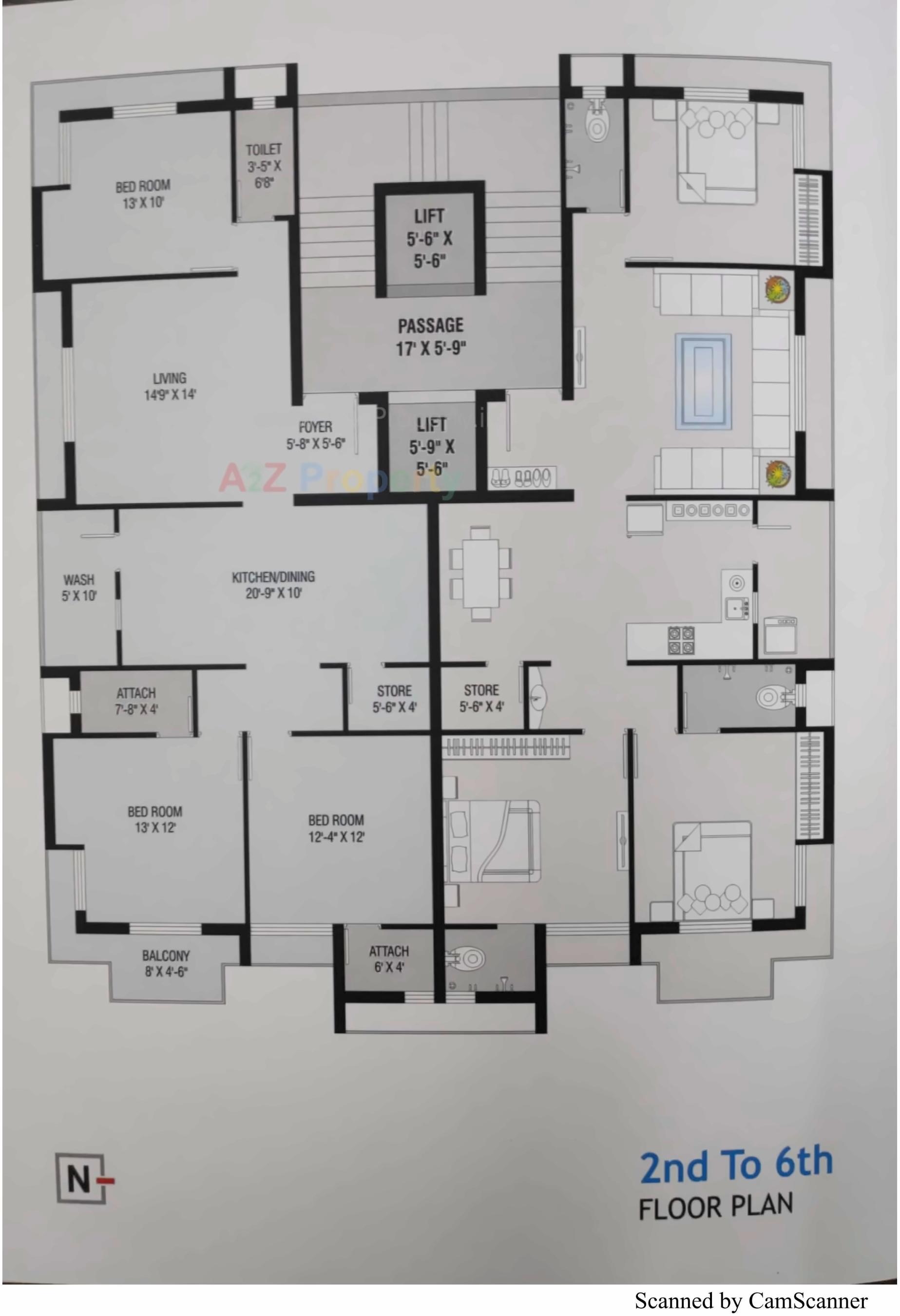 Layout of real estate project Sai Onella located at Veraval, Gir Somnath, Gujarat