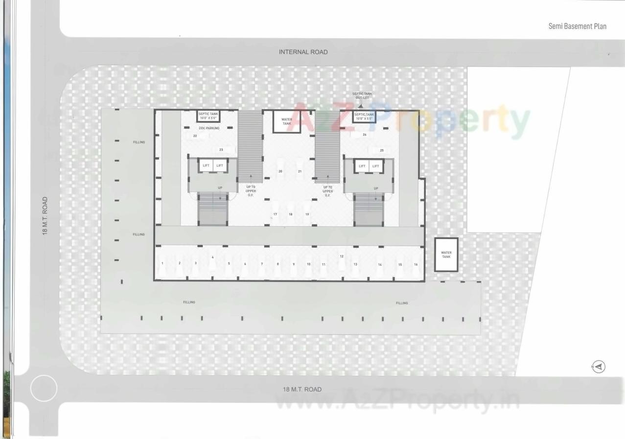 Layout of real estate project Shreeji Heights located at Veraval, Gir Somnath, Gujarat