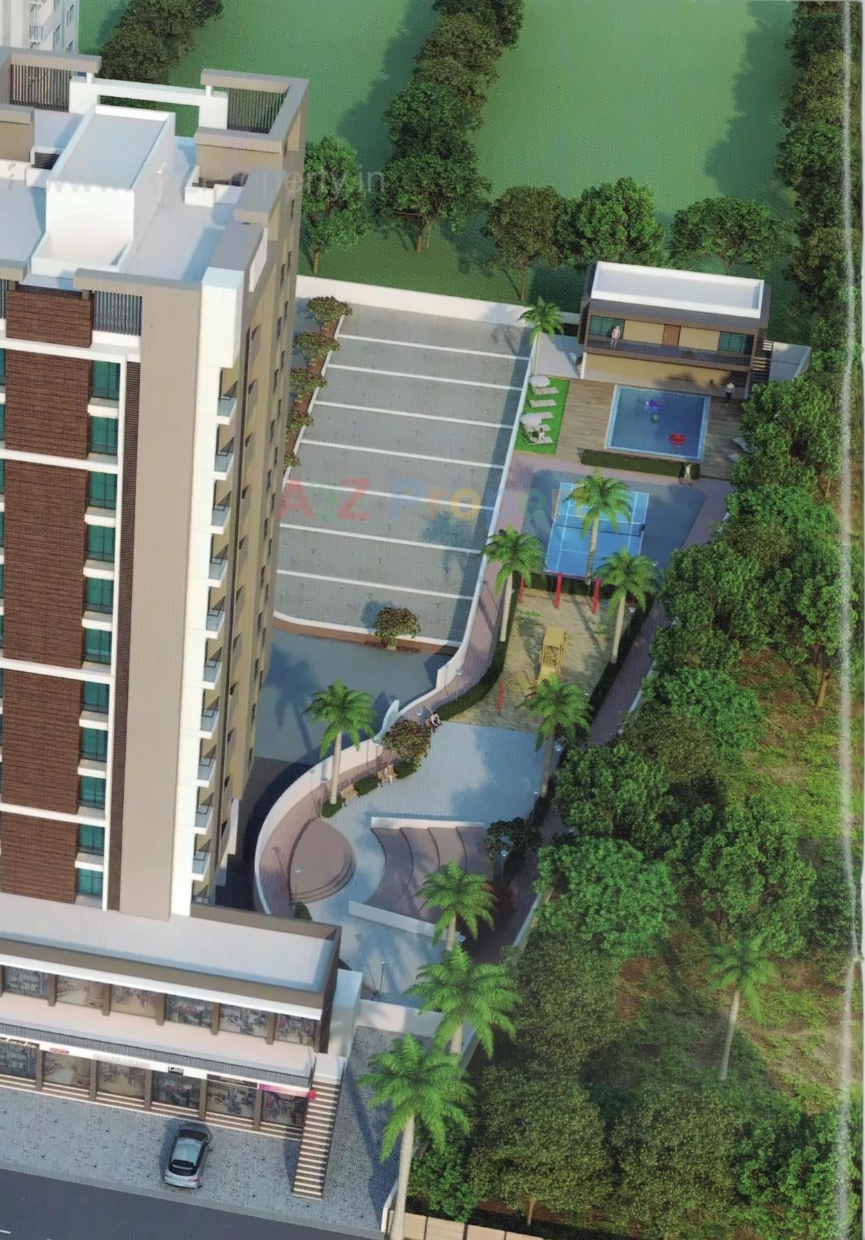 3D Elevation of real estate project Shreeji Heights located at Veraval, Gir Somnath, Gujarat