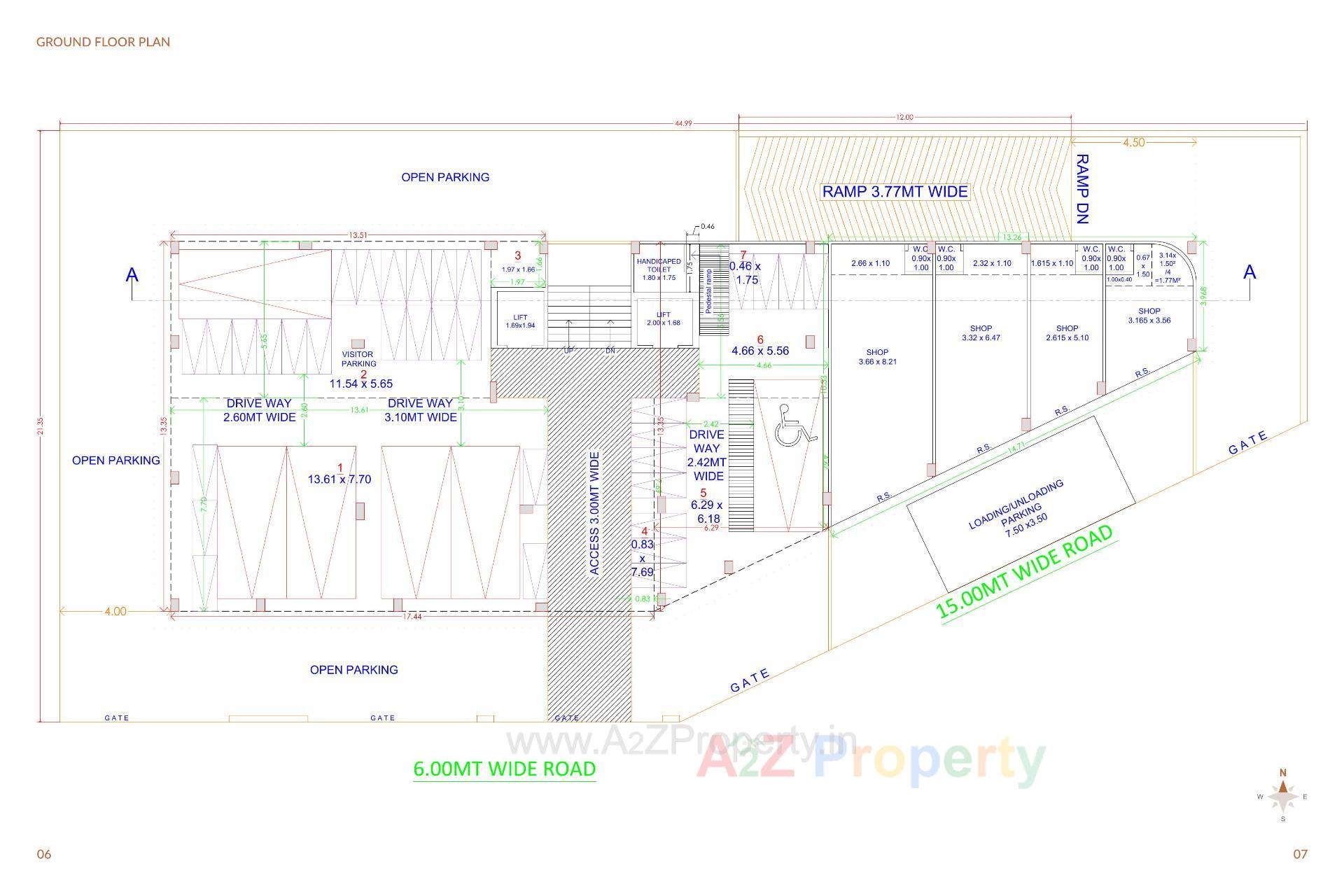 Layout of real estate project Aangan Exotica located at Jamnagar, Jamnagar, Gujarat