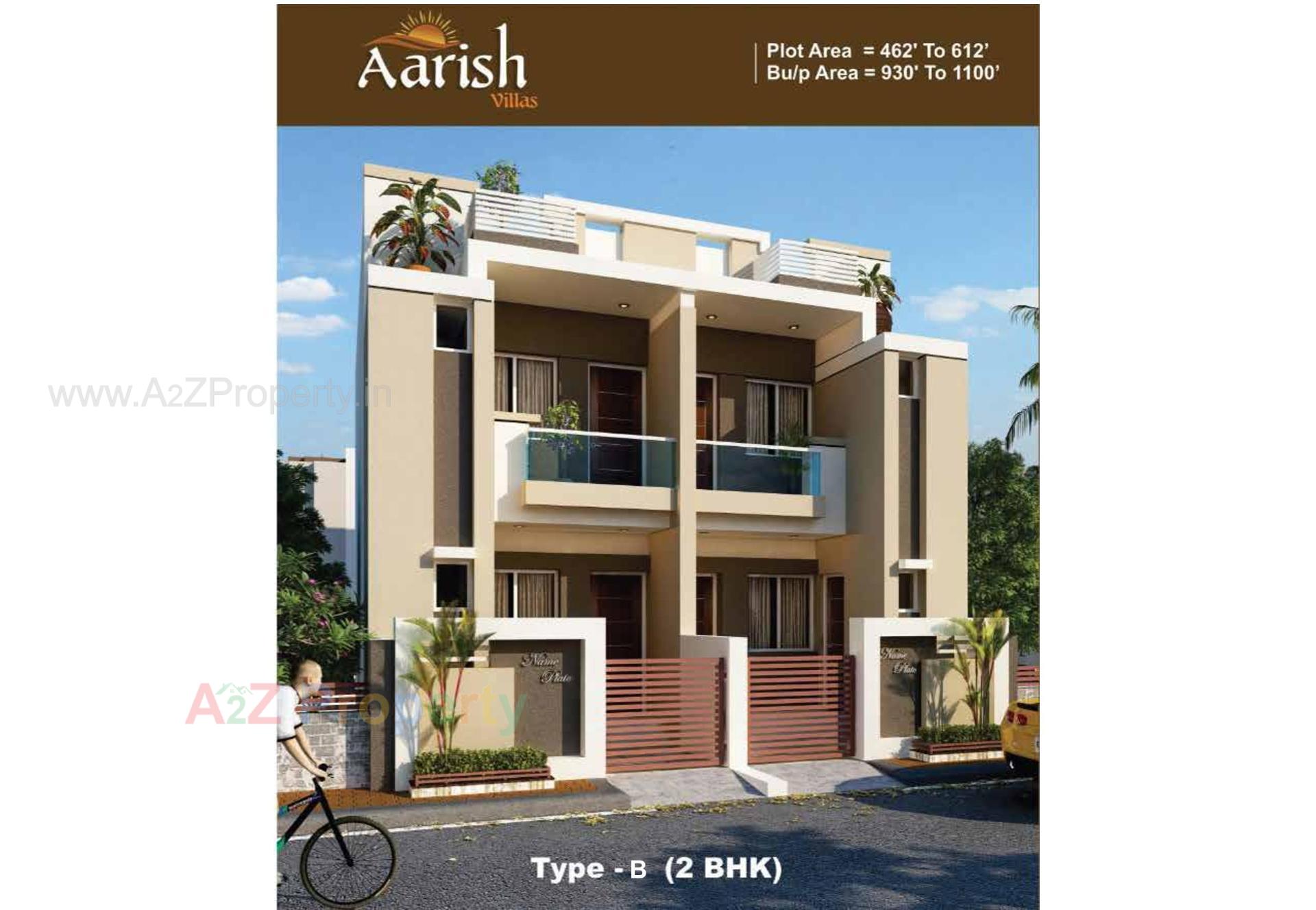 3D Elevation of real estate project Aarish Villas located at Jamnagar, Jamnagar, Gujarat