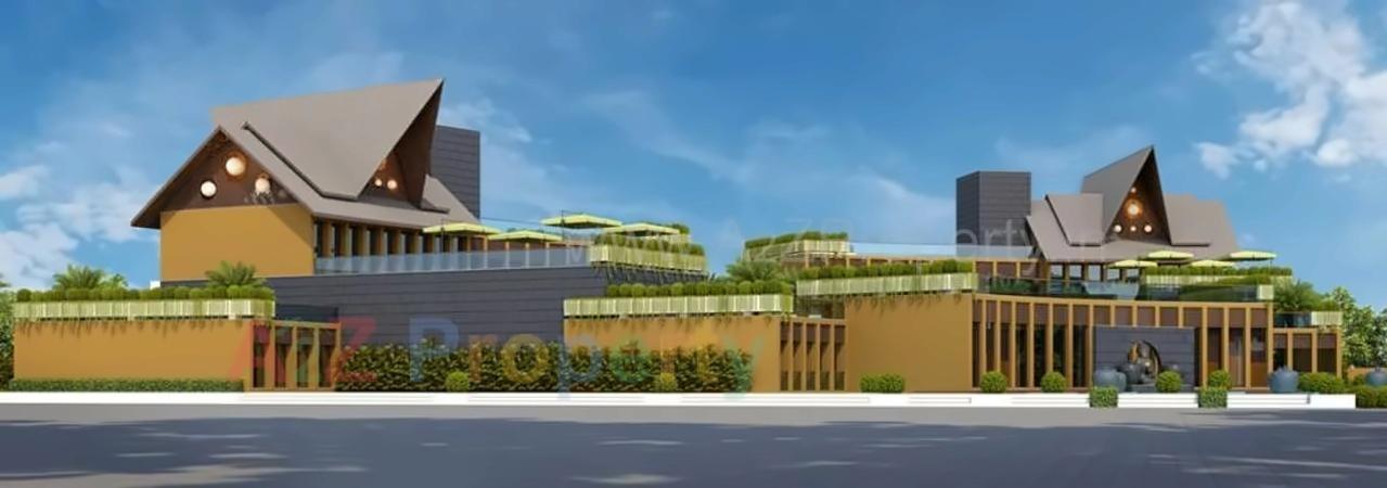 3D Elevation of real estate project Aarya Bhagwati located at Ravalsar, Jamnagar, Gujarat