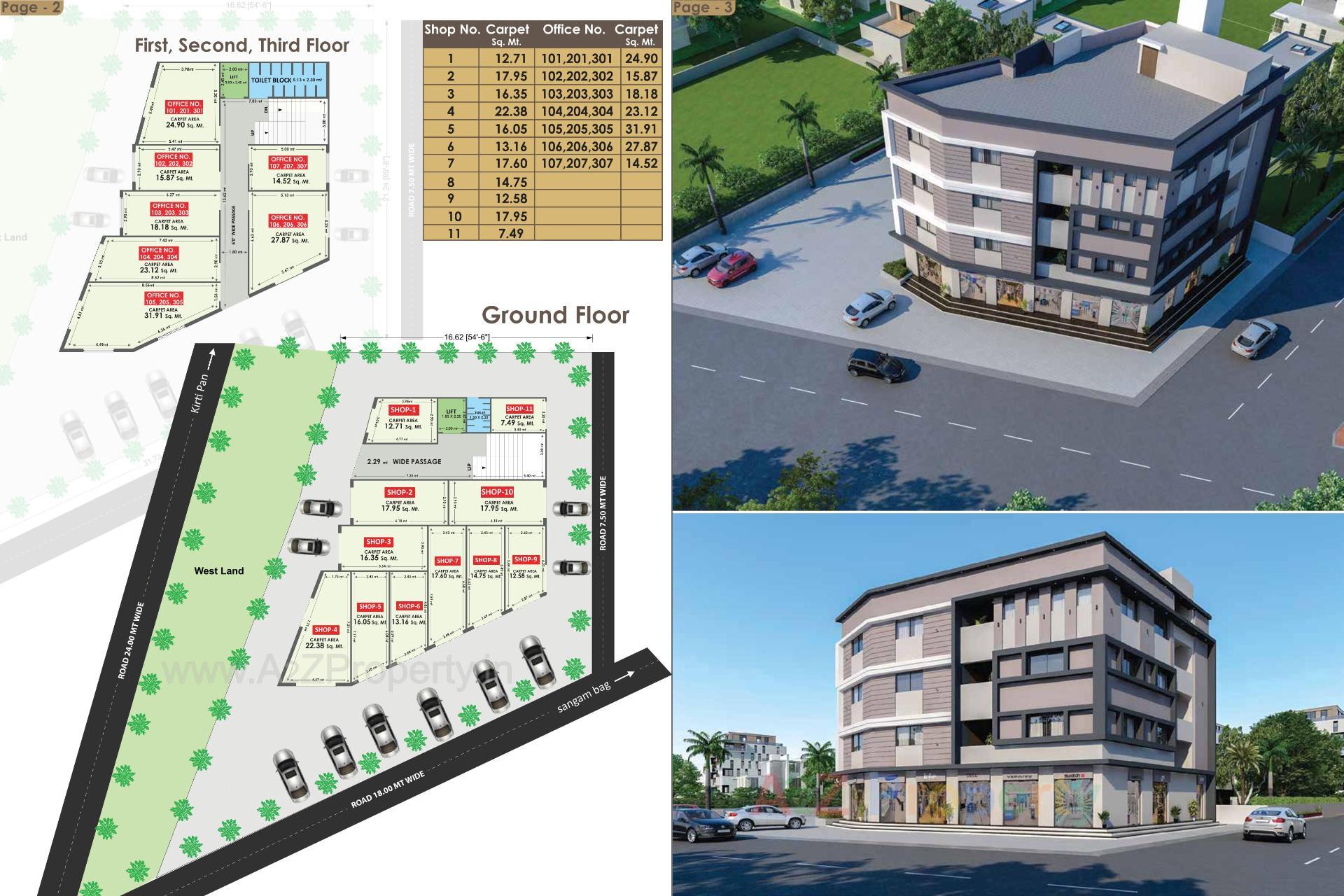 Layout of real estate project Akhilam Square located at Jamnagar, Jamnagar, Gujarat