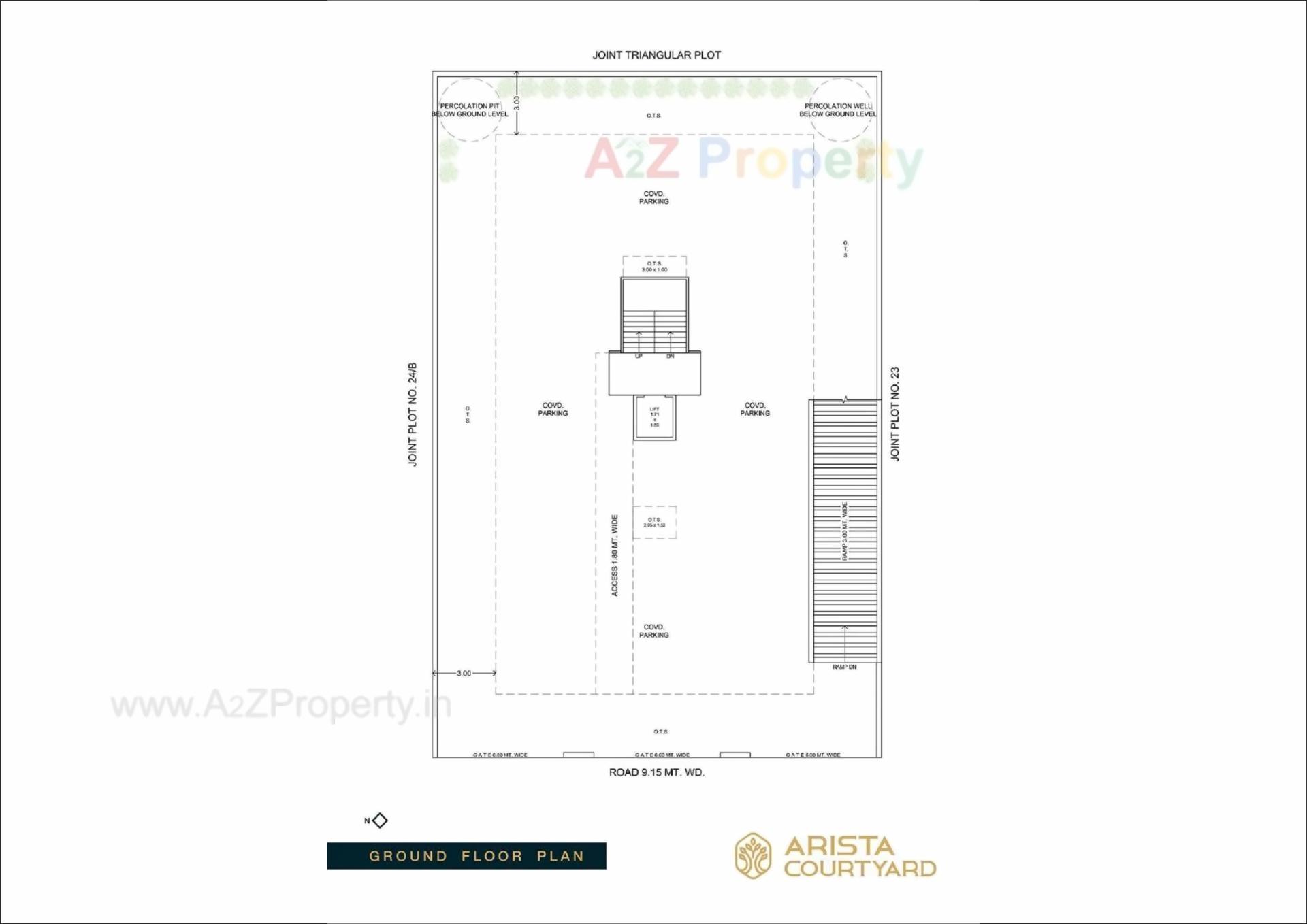 Layout of real estate project Arista Courtyard located at Jamnagar, Jamnagar, Gujarat