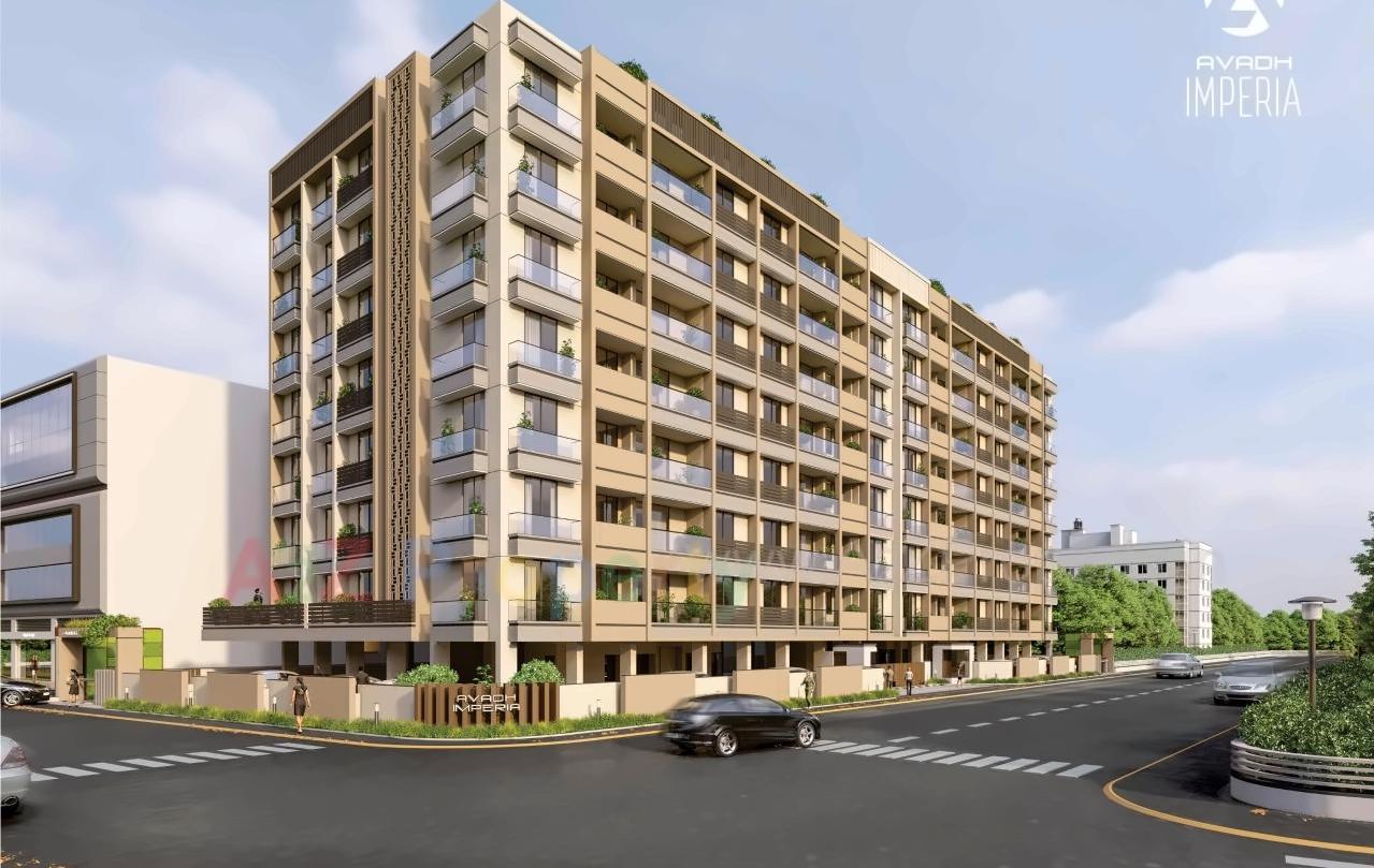 3D Elevation of real estate project Avadh Imperia located at Jamnagar, Jamnagar, Gujarat