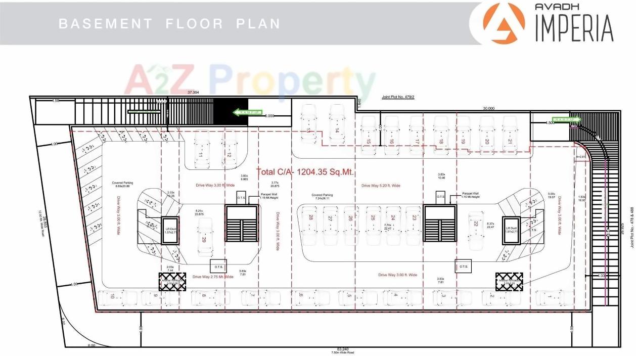 Layout of real estate project Avadh Imperia located at Jamnagar, Jamnagar, Gujarat