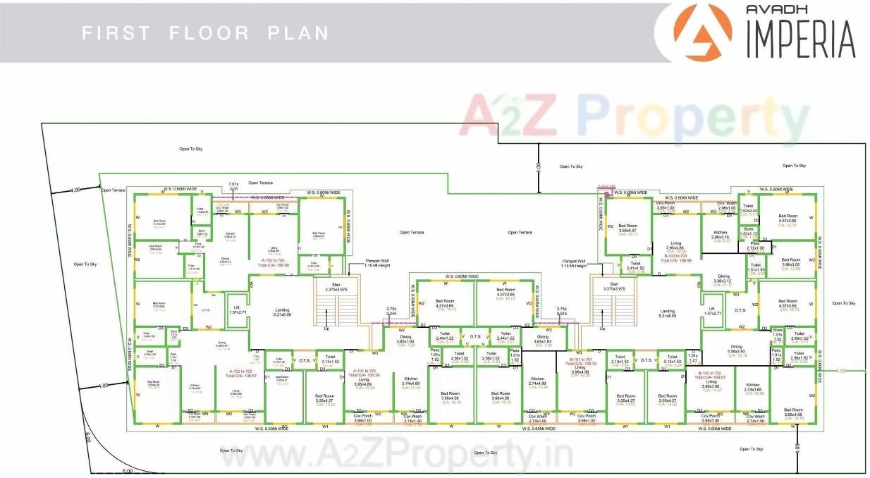 Layout of real estate project Avadh Imperia located at Jamnagar, Jamnagar, Gujarat