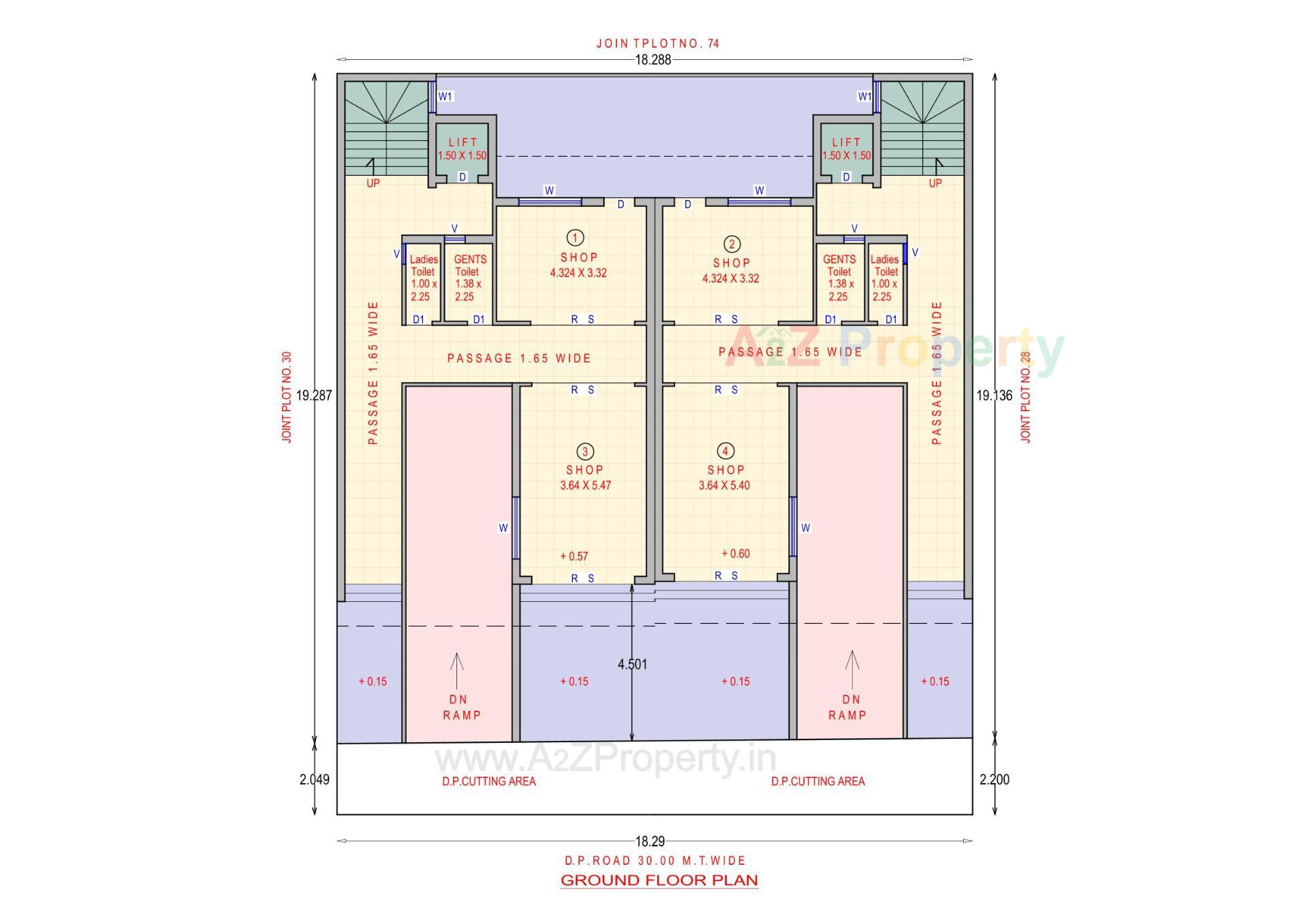 Layout of real estate project Business Plaza located at Jamnagar, Jamnagar, Gujarat