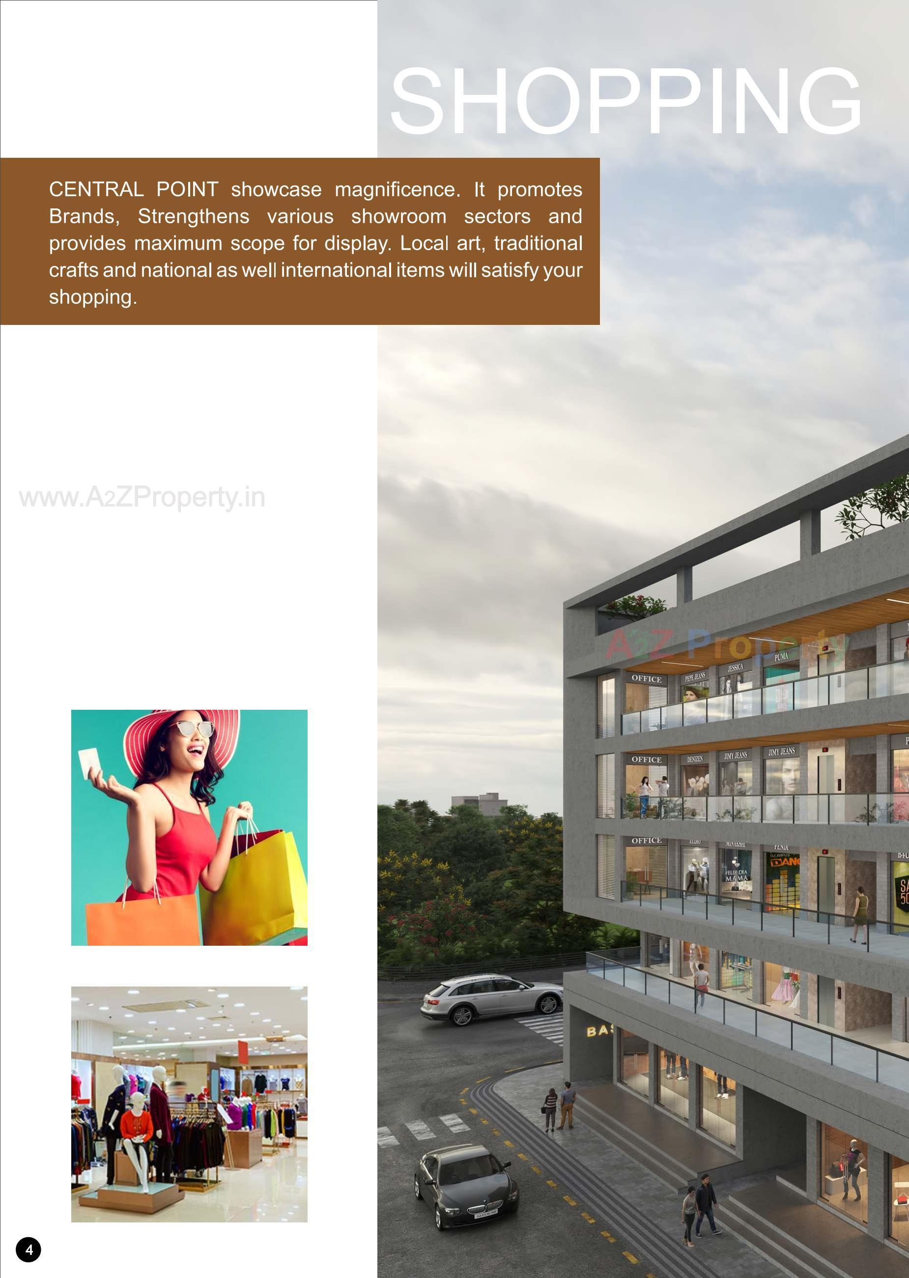 3D Elevation of real estate project Central Point located at Jamnagar, Jamnagar, Gujarat