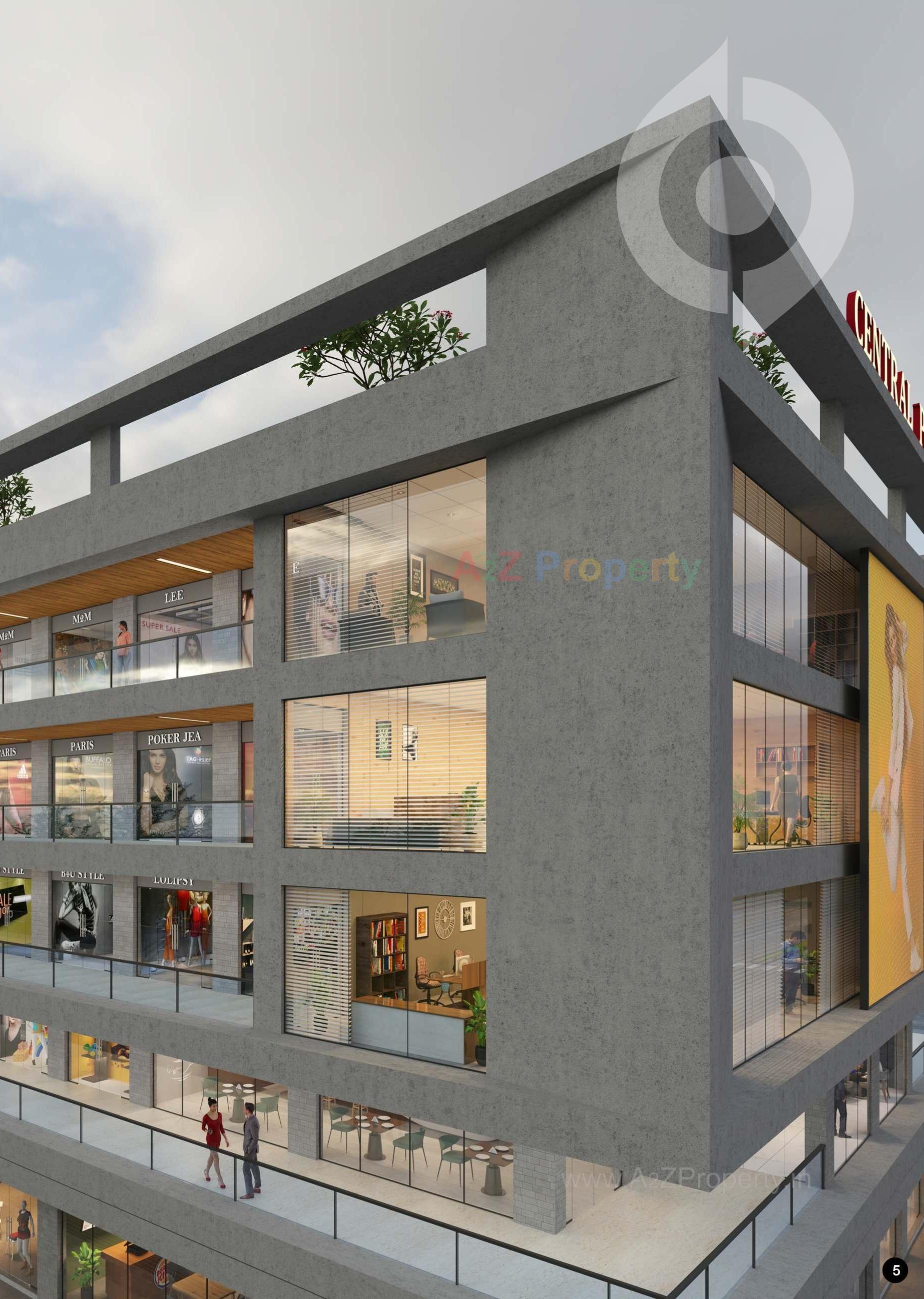 3D Elevation of real estate project Central Point located at Jamnagar, Jamnagar, Gujarat