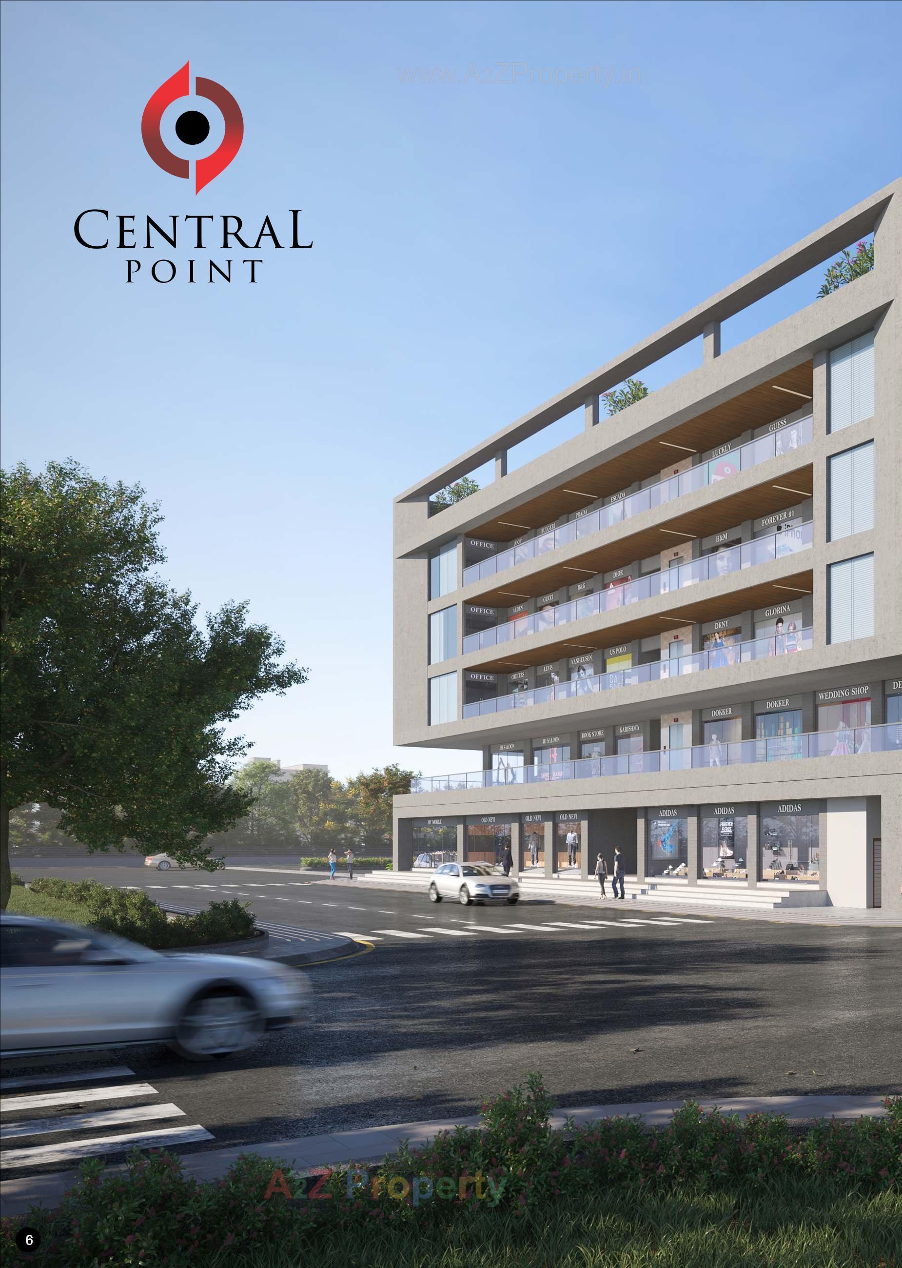 3D Elevation of real estate project Central Point located at Jamnagar, Jamnagar, Gujarat