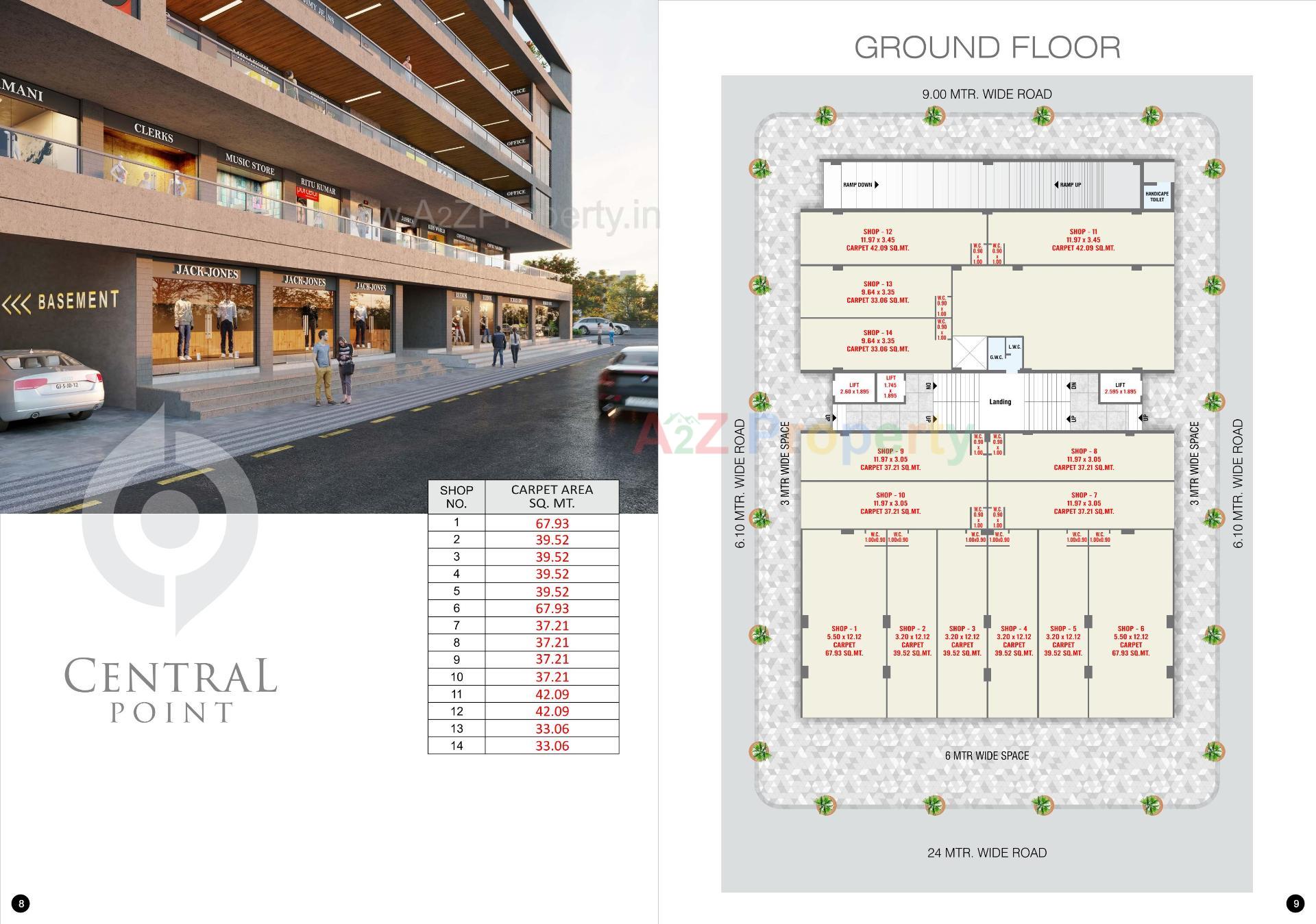 Layout of real estate project Central Point located at Jamnagar, Jamnagar, Gujarat