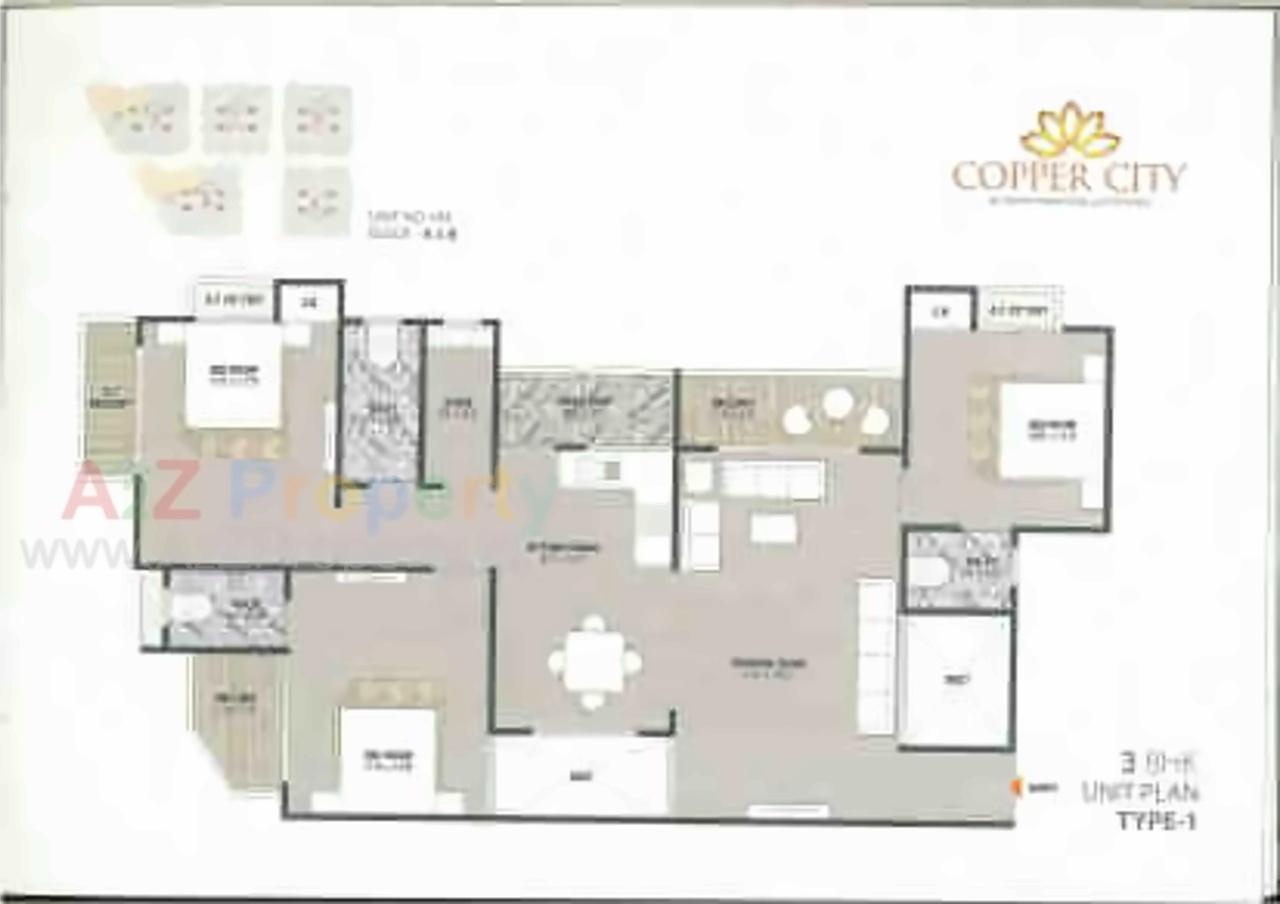 Layout of real estate project Copper City located at Jamnagar, Jamnagar, Gujarat