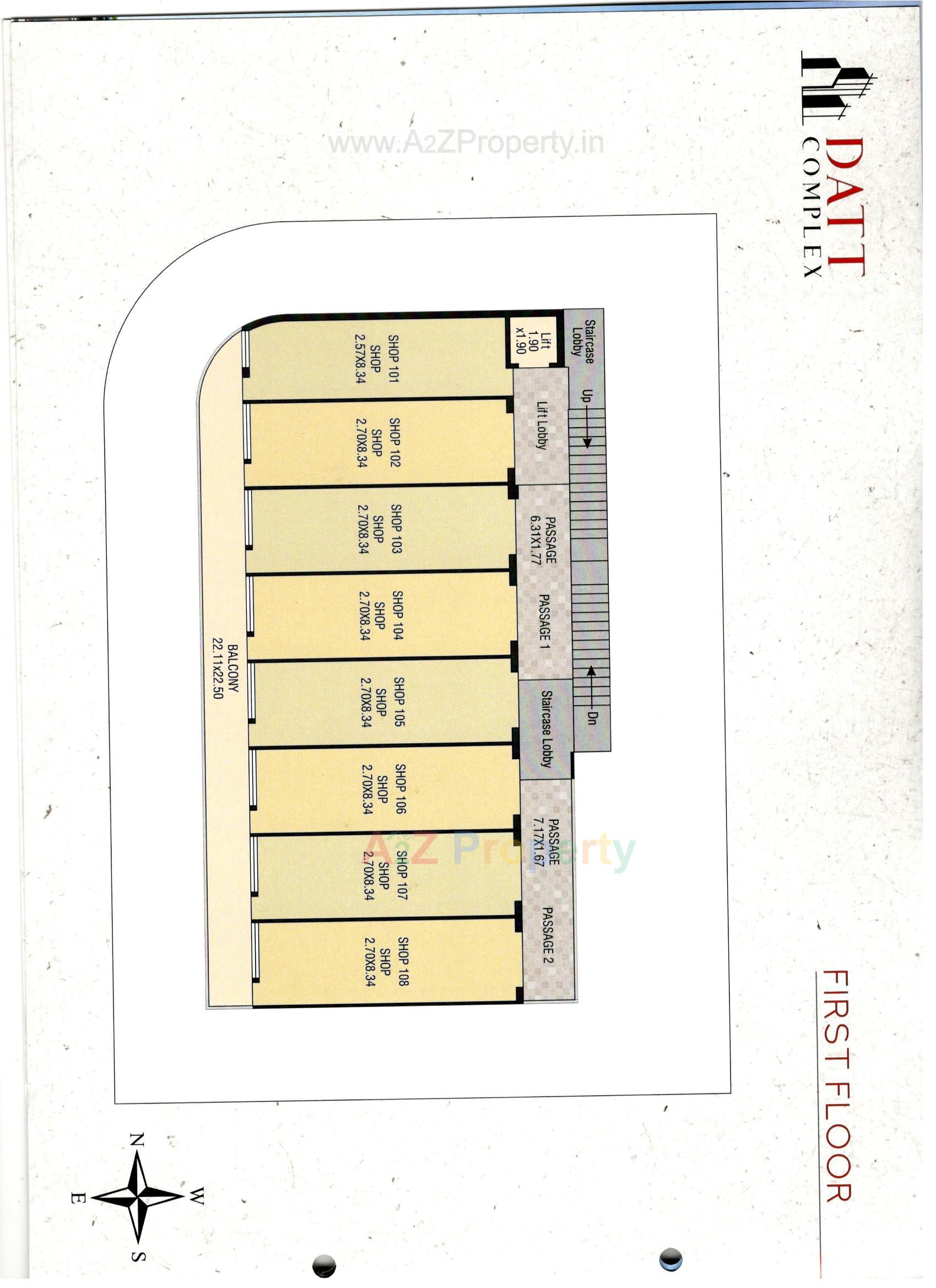 Layout of real estate project Datt Complex located at Jamnagar, Jamnagar, Gujarat