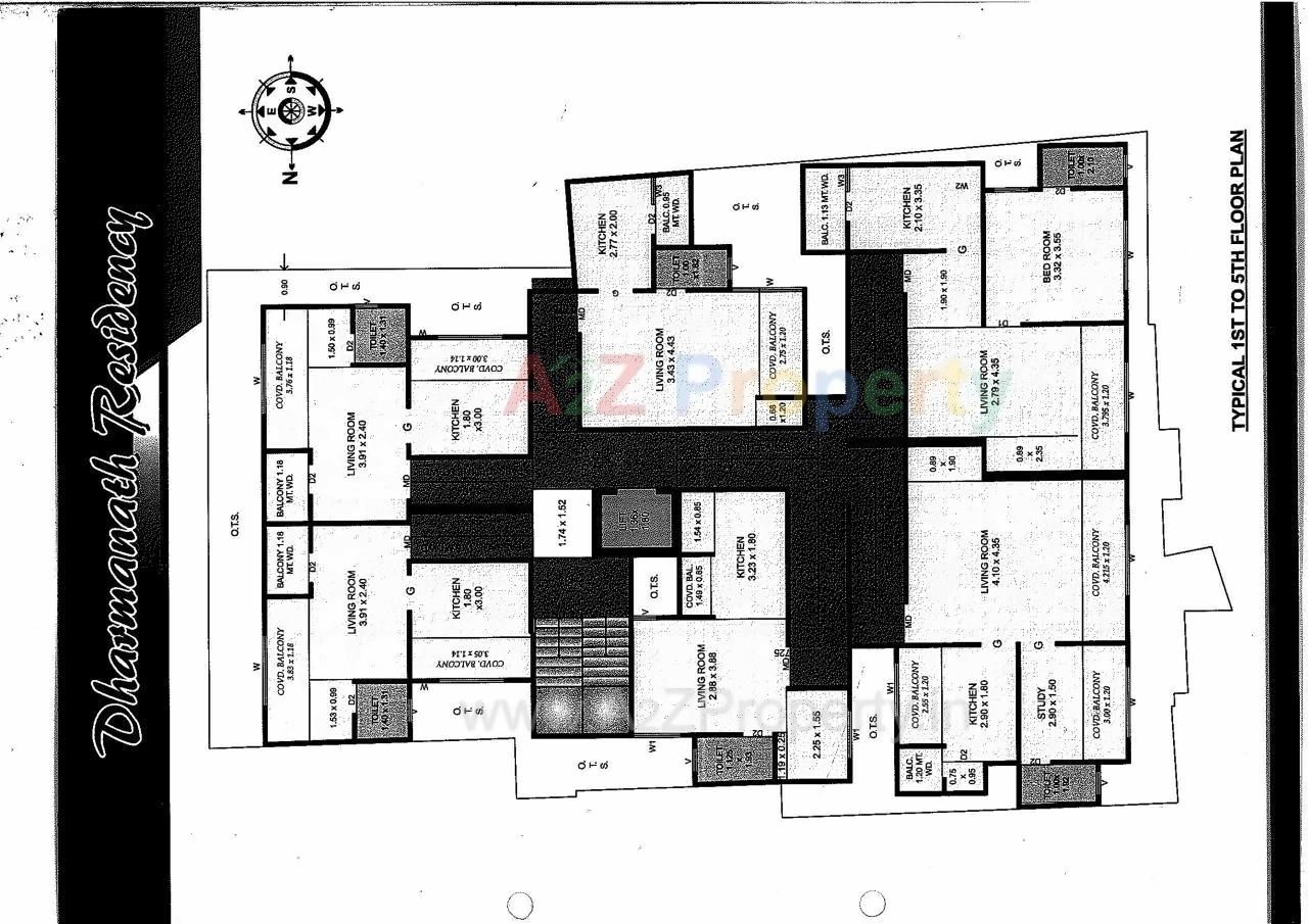 Layout of real estate project Dharamnath Residency located at Jamnagar, Jamnagar, Gujarat