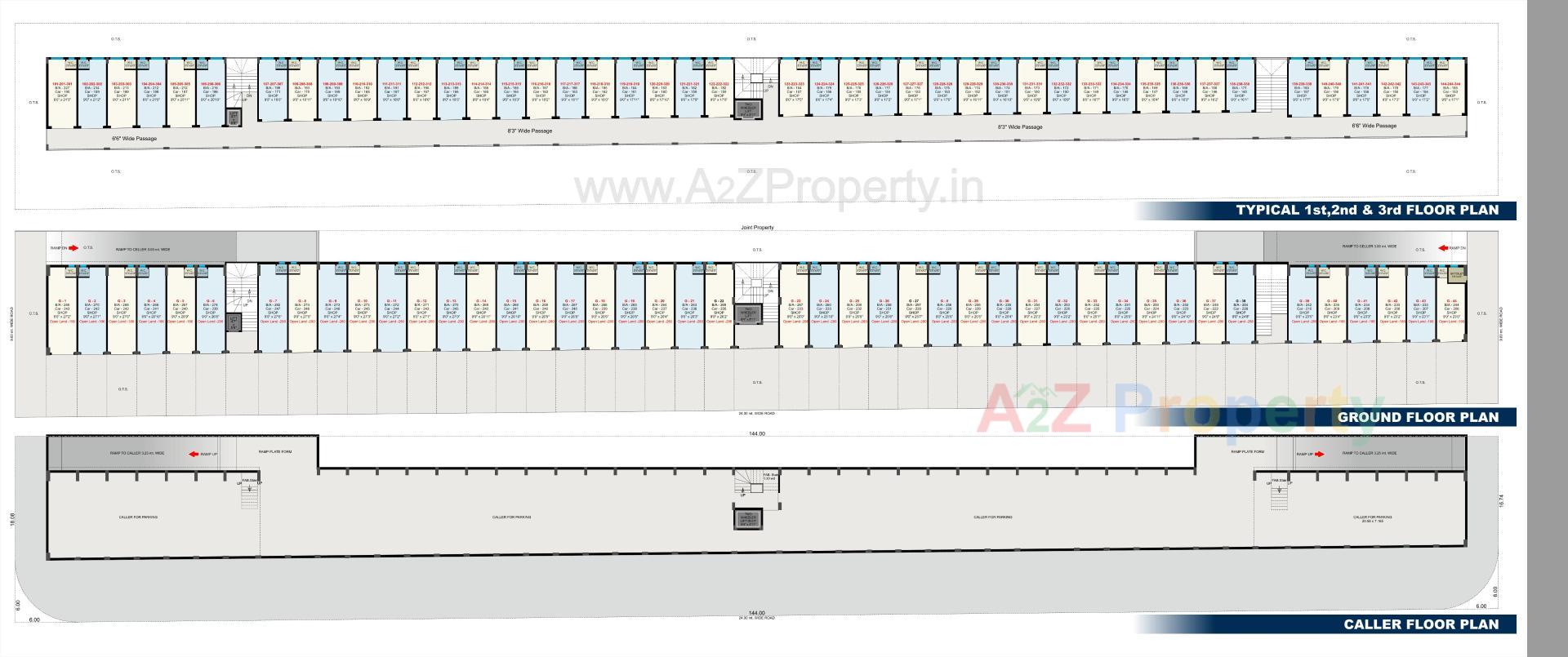 Layout of real estate project Divyam Business Center located at Jamnagar, Jamnagar, Gujarat