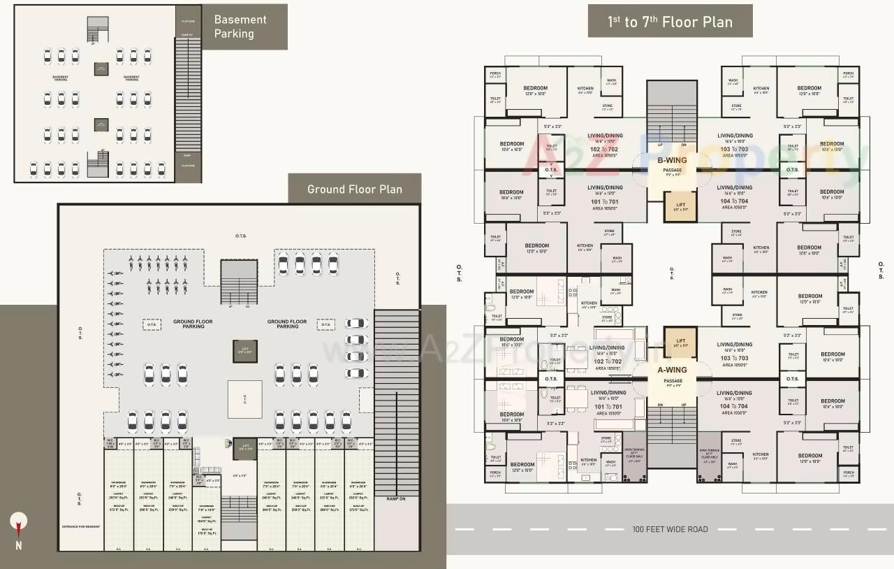 Layout of real estate project Divyam Mangal located at Jamnagar, Jamnagar, Gujarat
