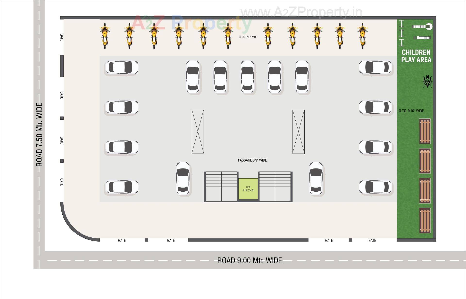 Layout of real estate project Dwarkesh Palace located at Jamnagar, Jamnagar, Gujarat