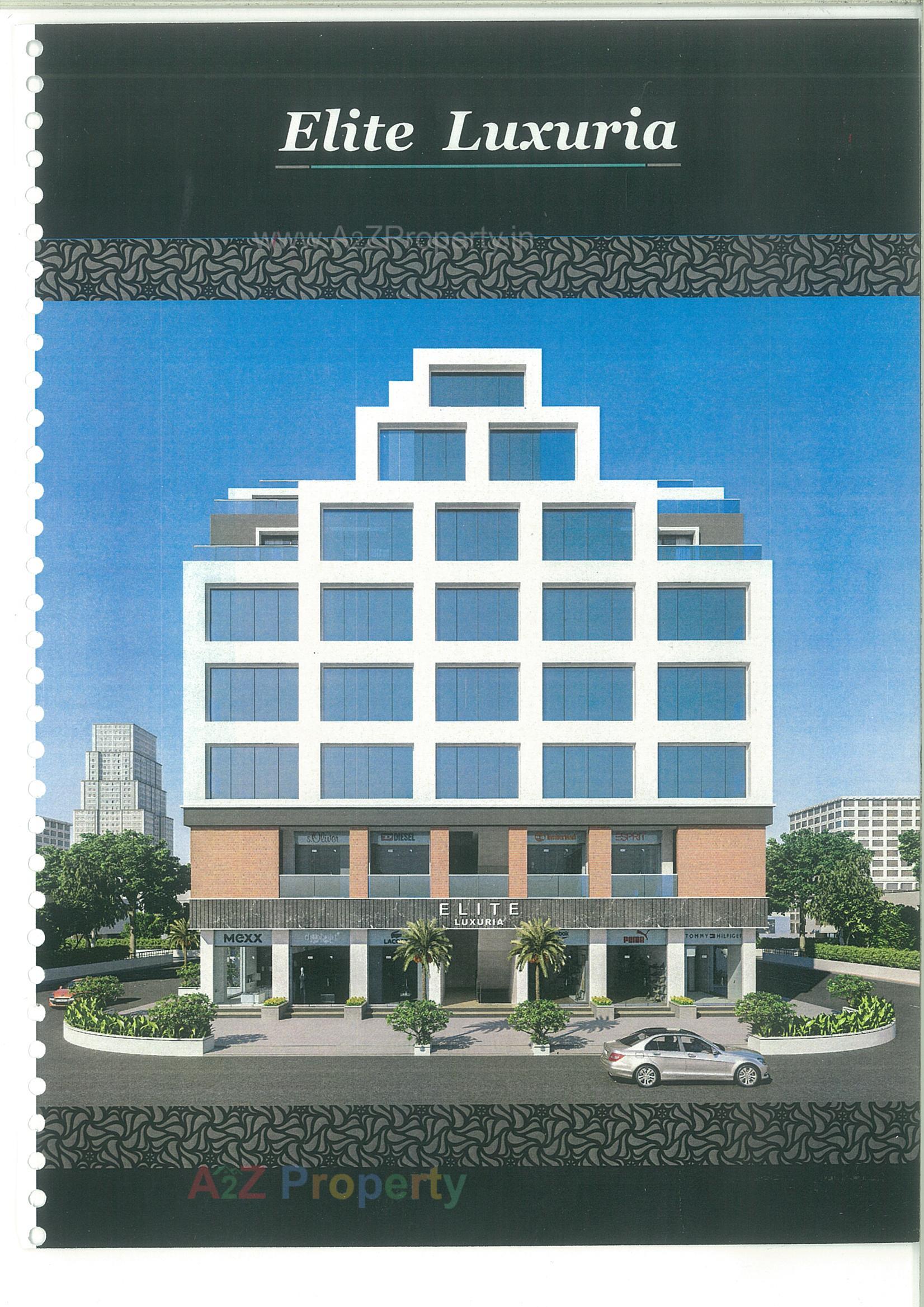 3D Elevation of real estate project Elite Luxuria located at Jamnagar, Jamnagar, Gujarat