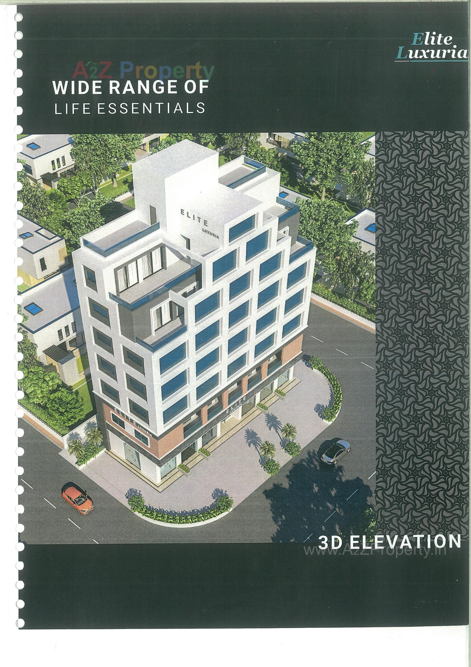 3D Elevation of real estate project Elite Luxuria located at Jamnagar, Jamnagar, Gujarat