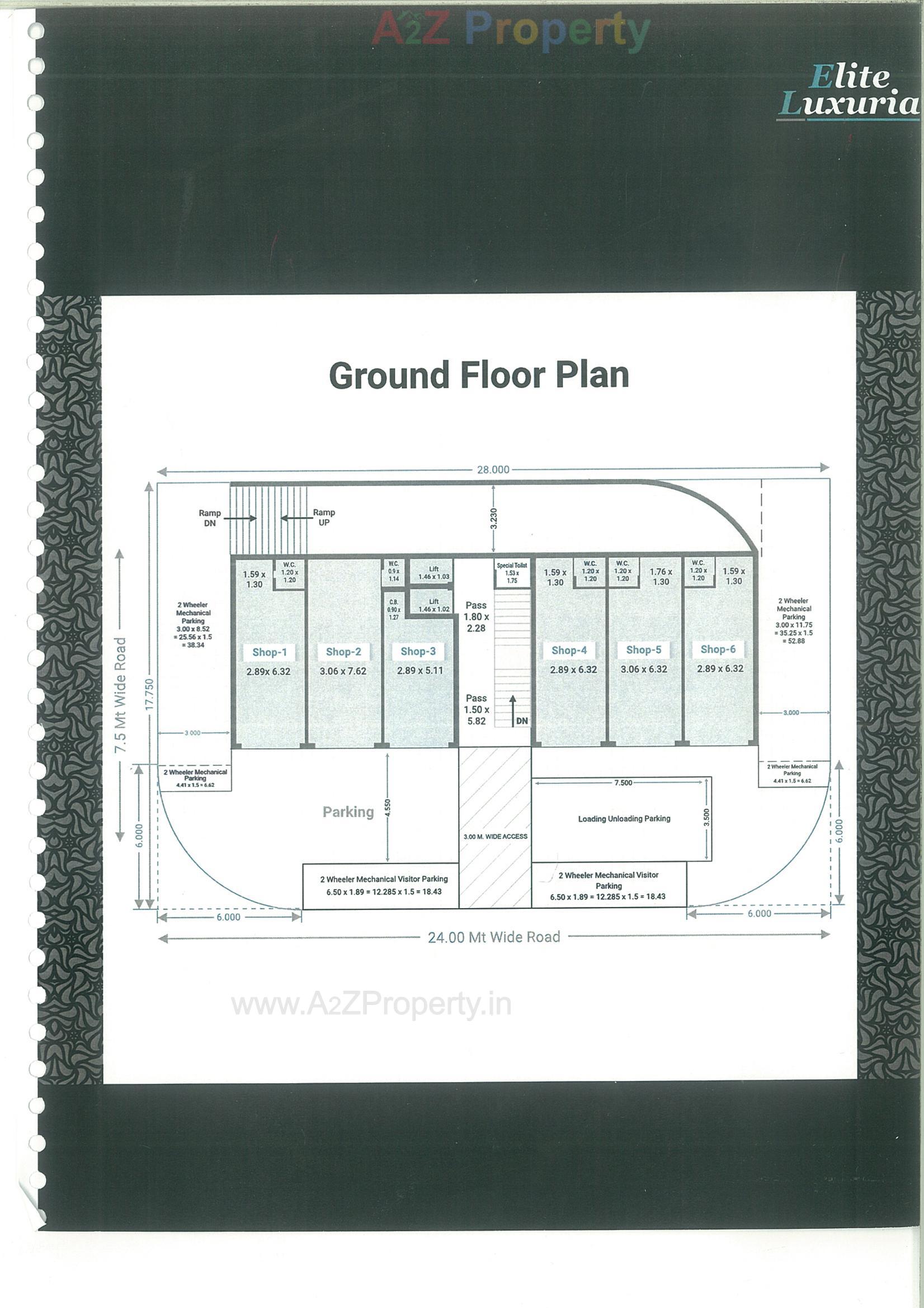 Layout of real estate project Elite Luxuria located at Jamnagar, Jamnagar, Gujarat