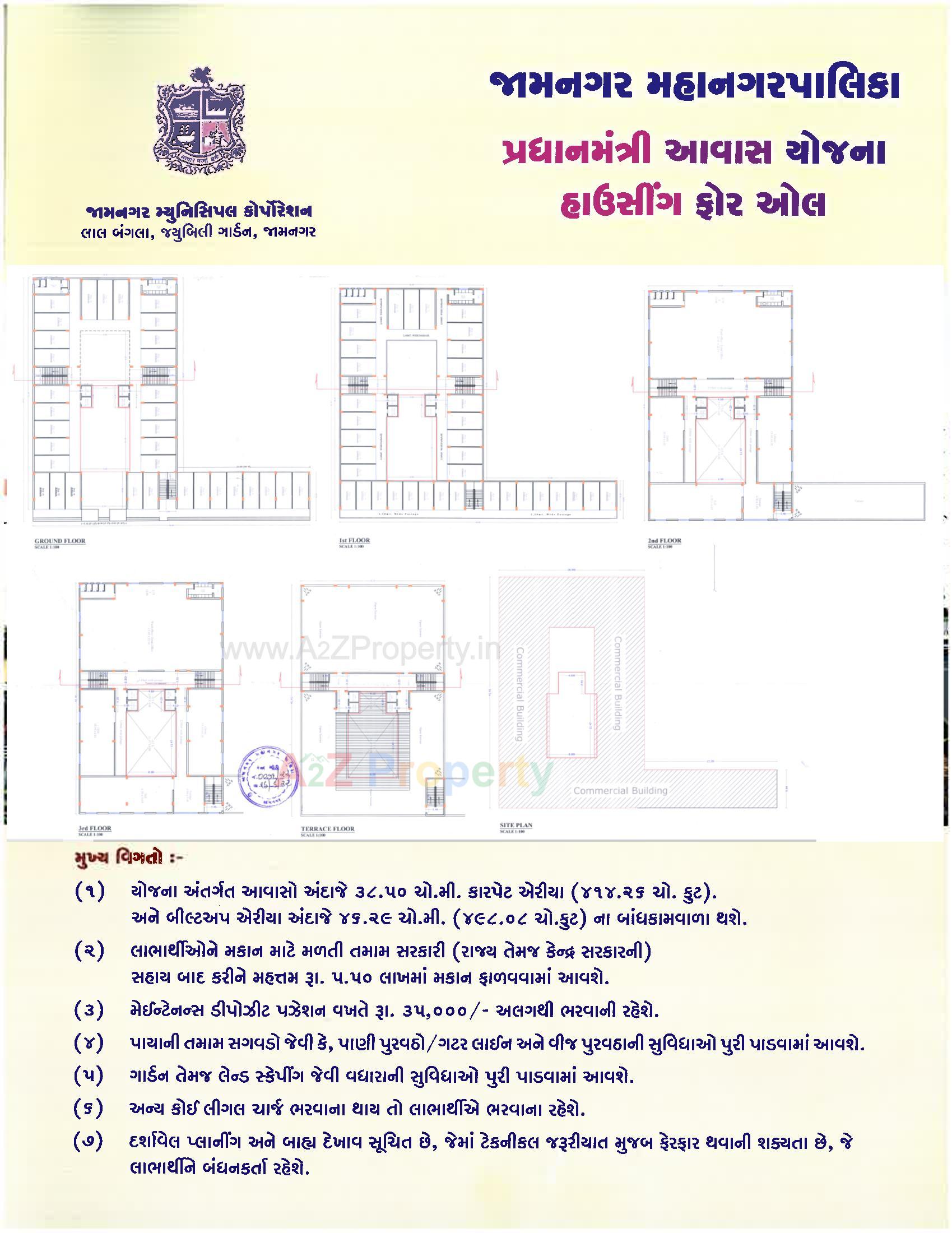 Layout of real estate project Ews T P  1,f P located at Jamnagar, Jamnagar, Gujarat