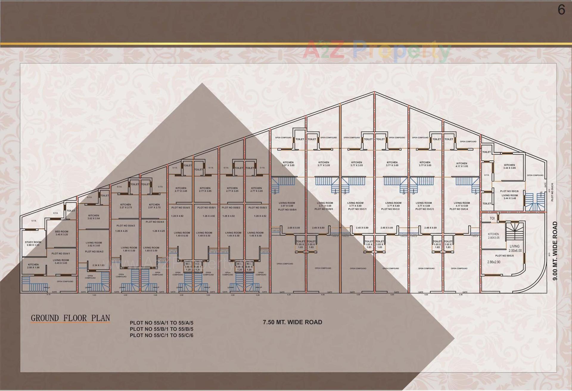 Layout of real estate project Gopalnagar located at City, Jamnagar, Gujarat