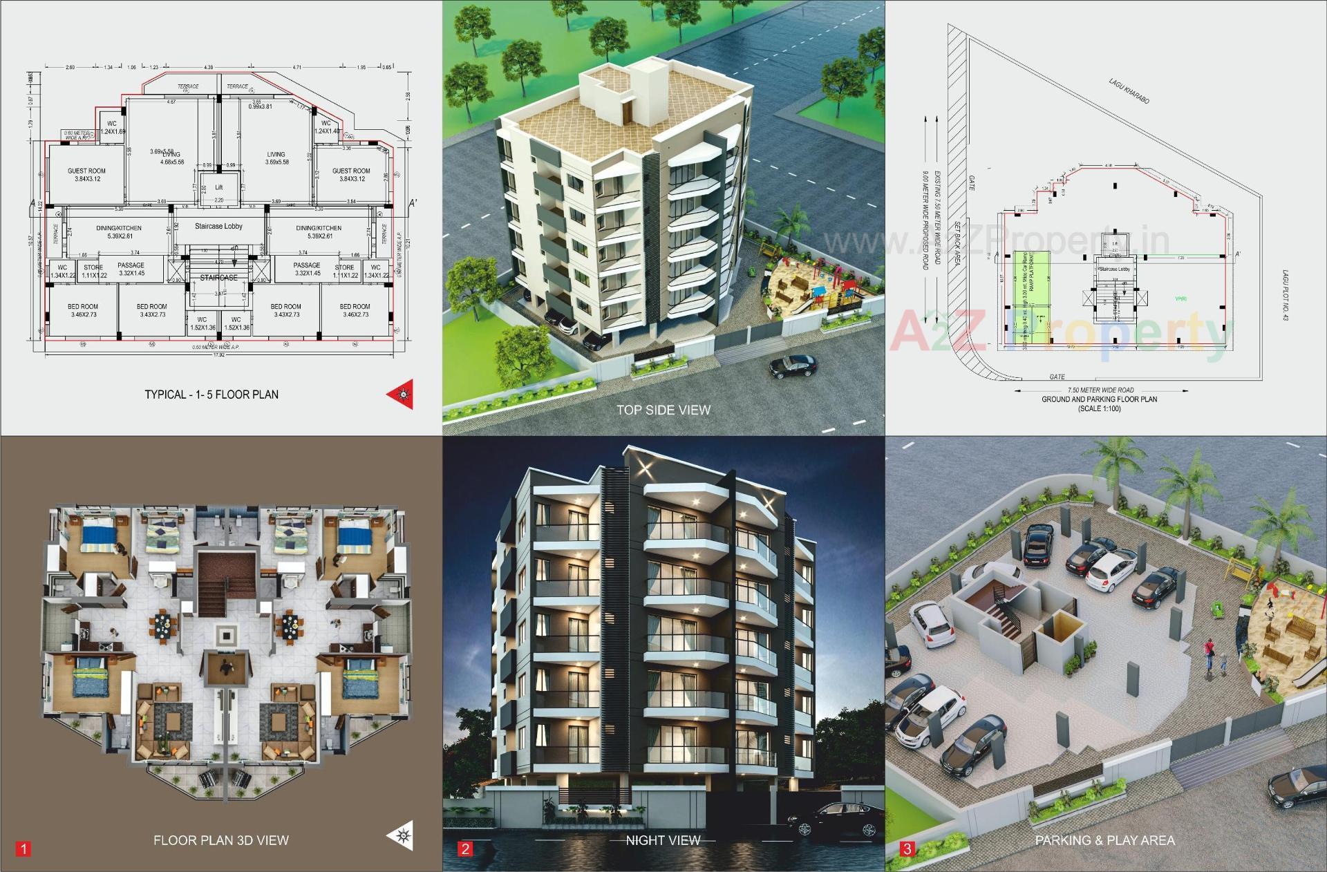 Layout of real estate project Haridwar Heights located at Dhrol, Jamnagar, Gujarat