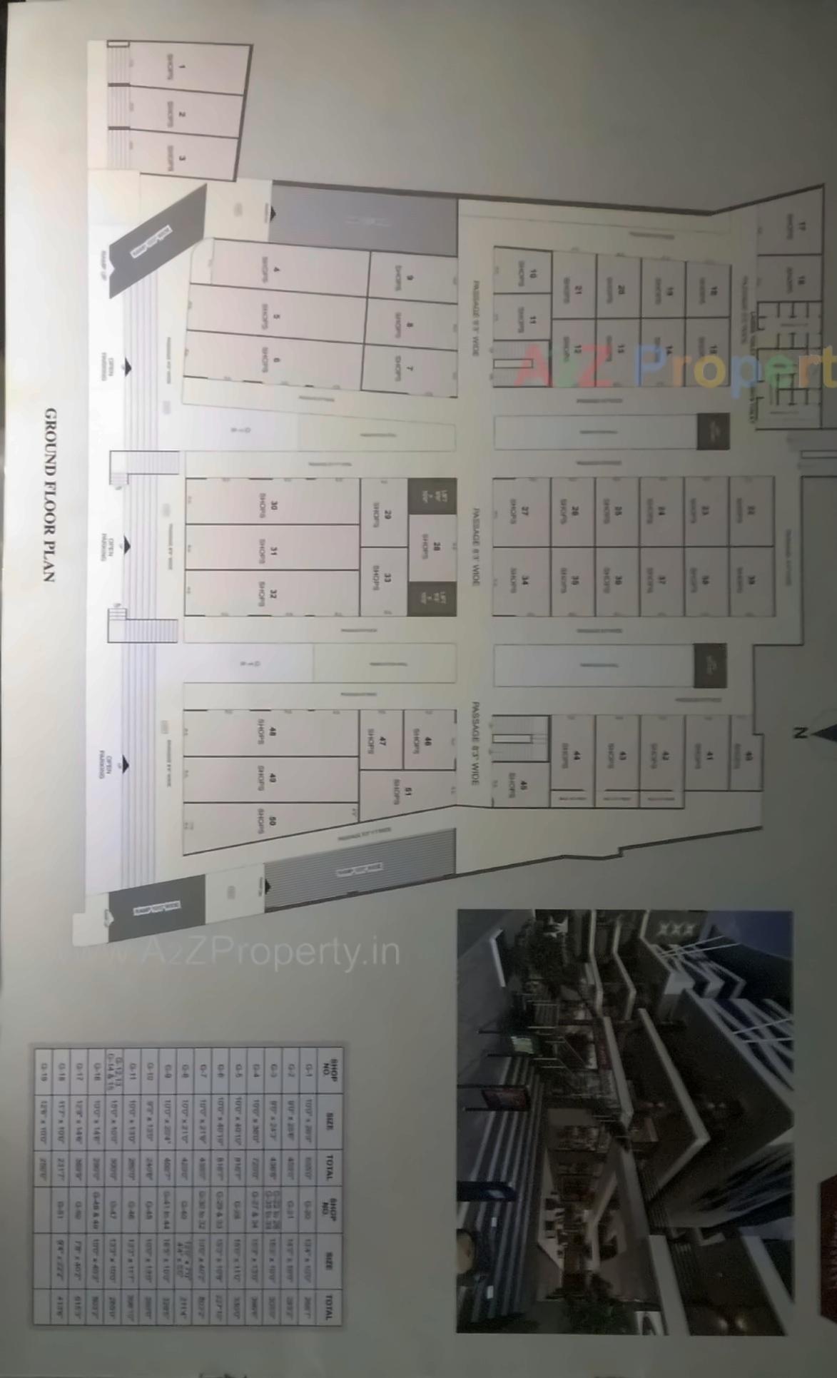 Layout of real estate project Jay Shree Market located at Jamnagar, Jamnagar, Gujarat