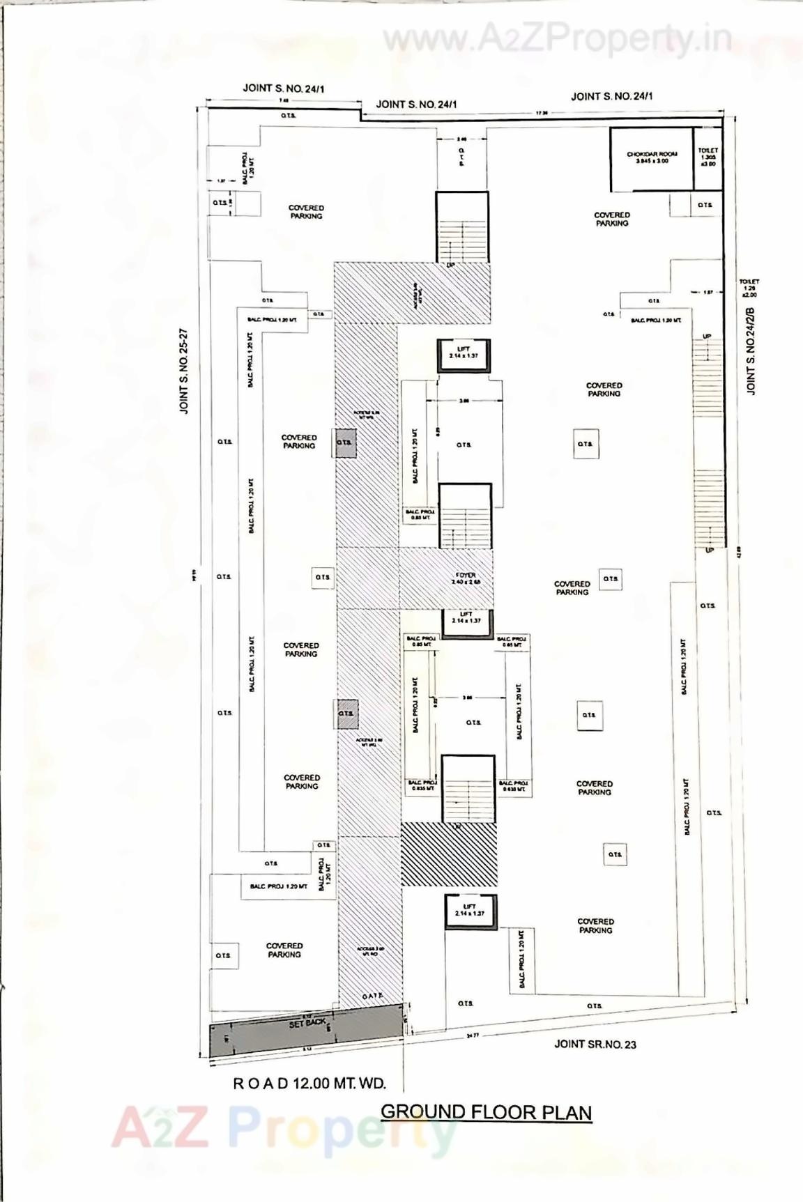Layout of real estate project Jinkushal Residency located at Jamnagar, Jamnagar, Gujarat