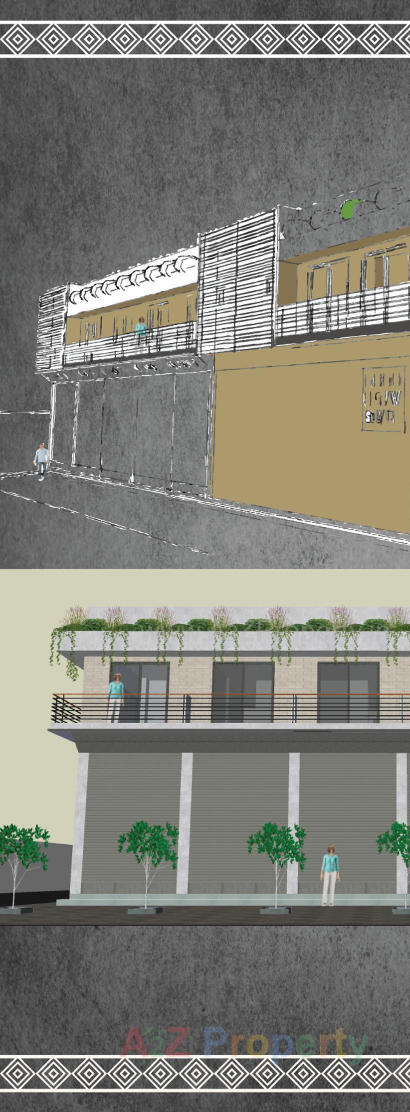 3D Elevation of real estate project Keshav Square located at Bedi--bander-road, Jamnagar, Gujarat