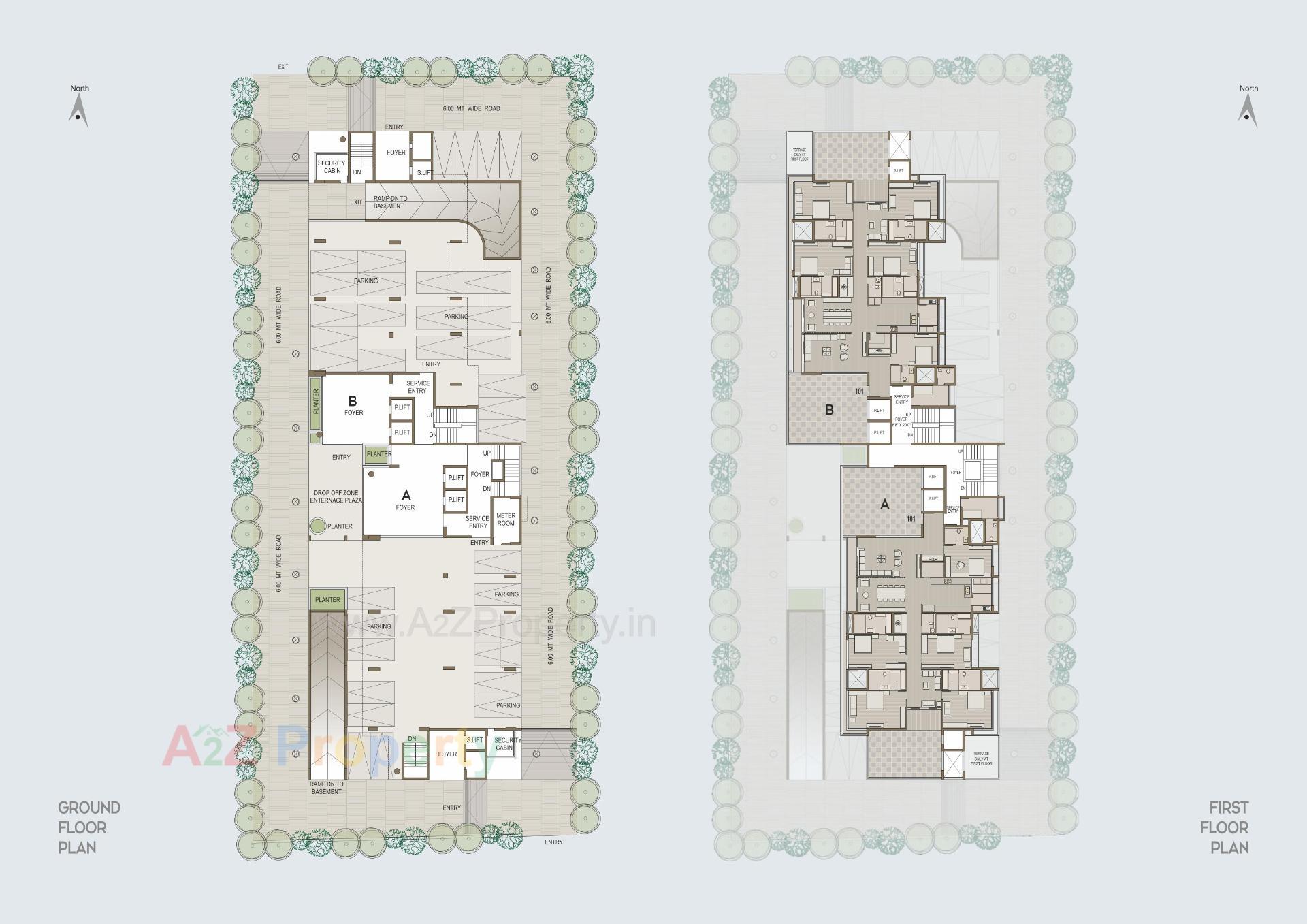 Layout of real estate project Madhav Skyline located at Jamnagar, Jamnagar, Gujarat