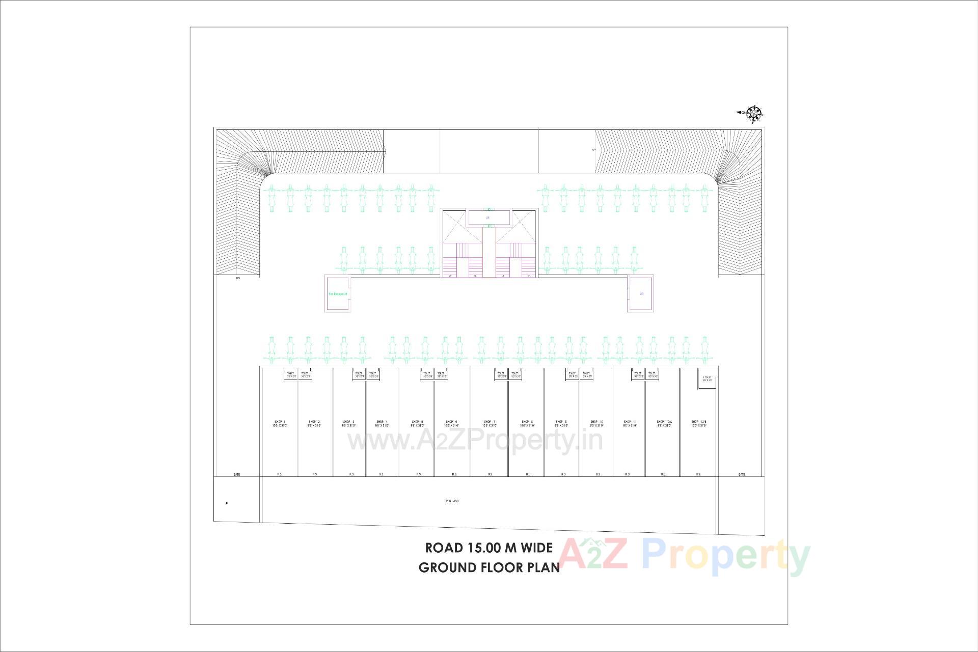 Layout of real estate project Mahavir Heights located at Vabhapar, Jamnagar, Gujarat