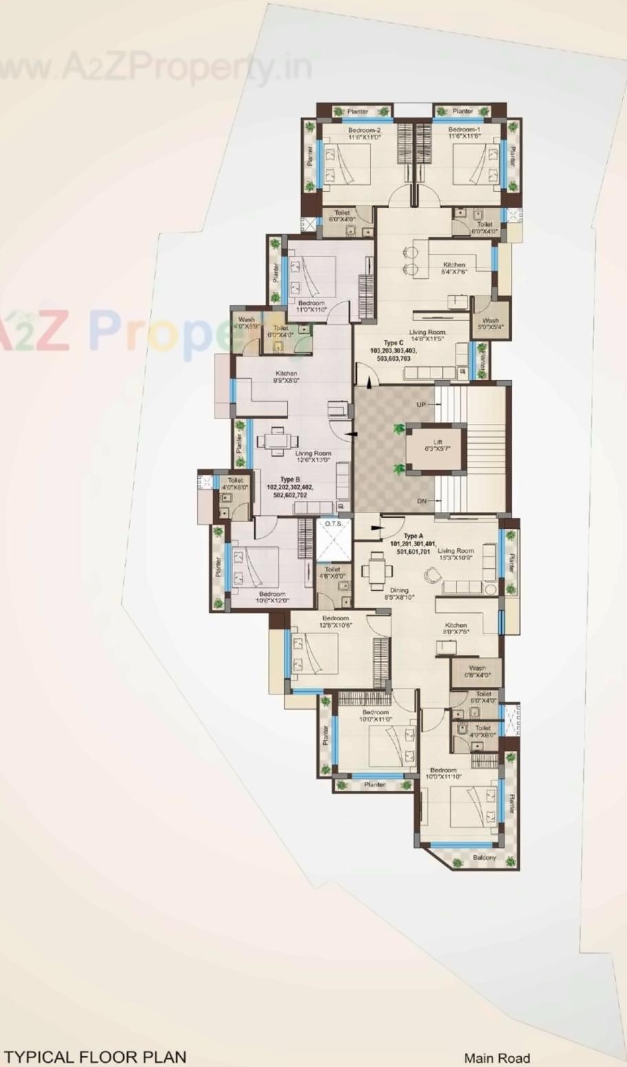 Layout of real estate project Mangalam Heights 0 located at Jamnagar, Jamnagar, Gujarat