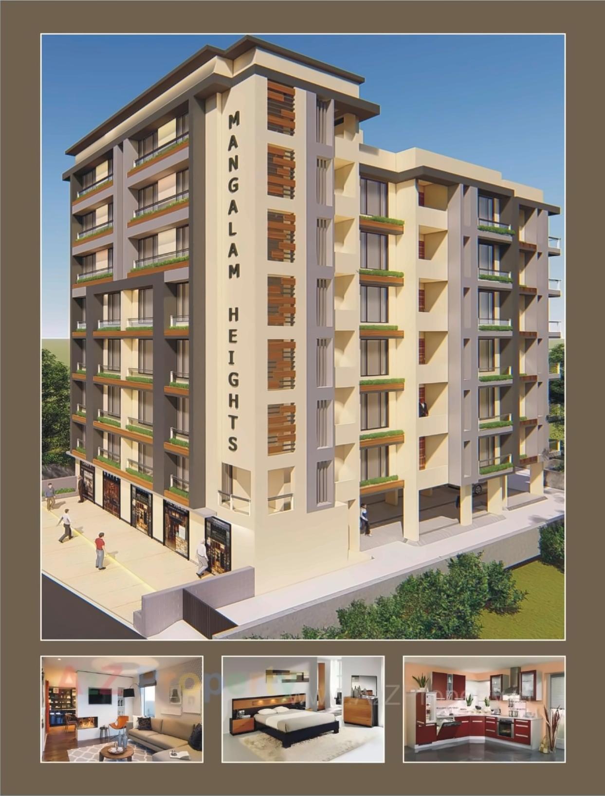 3D Elevation of real estate project Mangalam Heights located at Jamnagar, Jamnagar, Gujarat