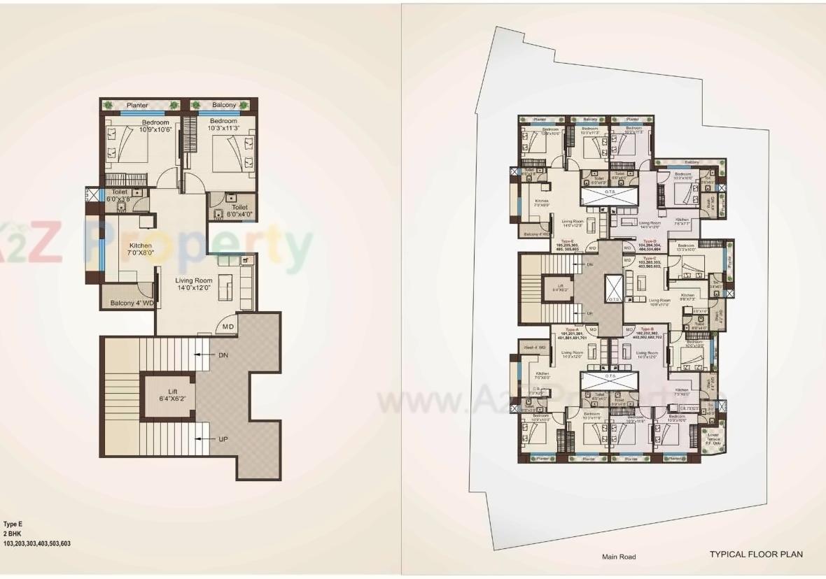 Layout of real estate project Mangalam Heights located at Jamnagar, Jamnagar, Gujarat