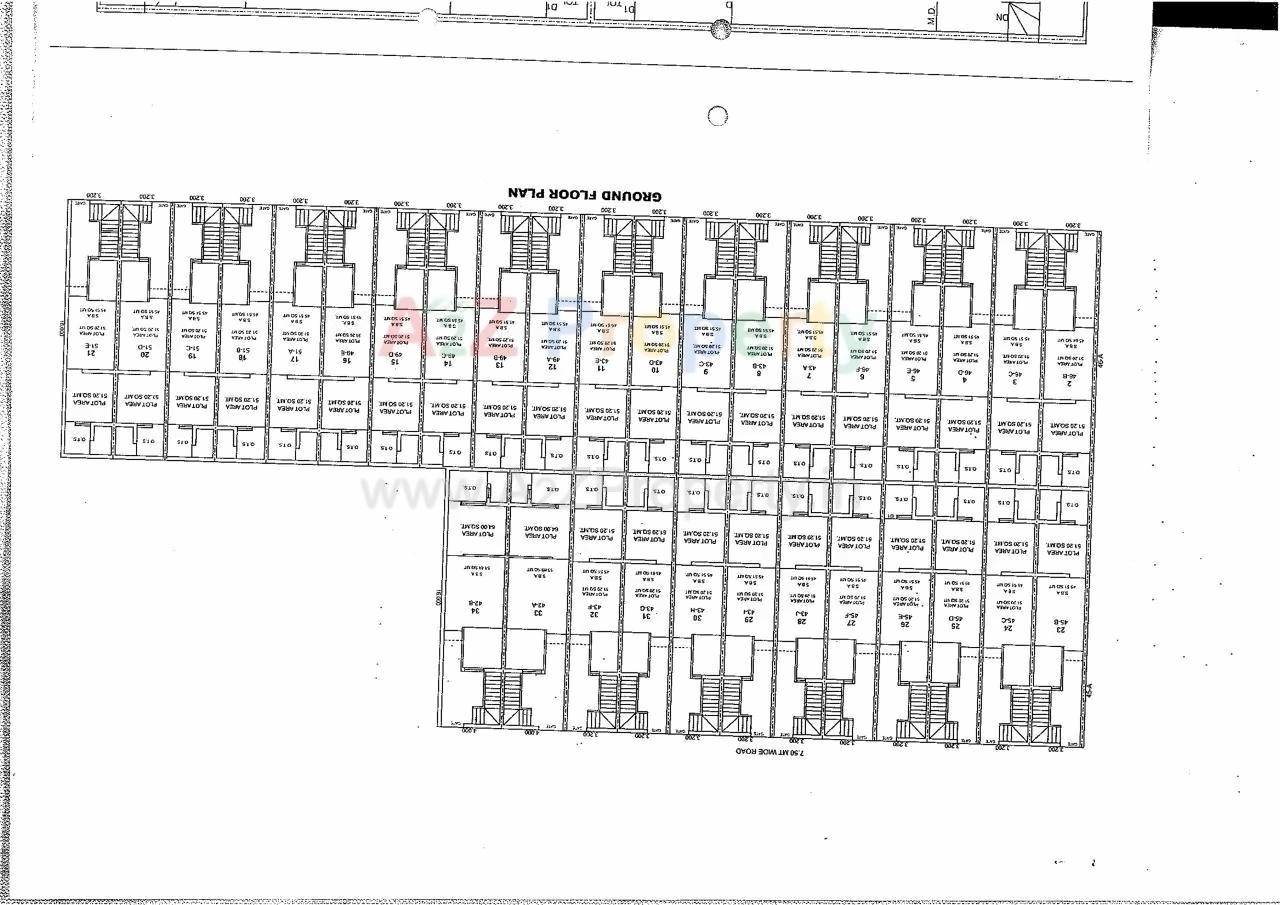 Layout of real estate project Mayur Bunglows located at Dared, Jamnagar, Gujarat