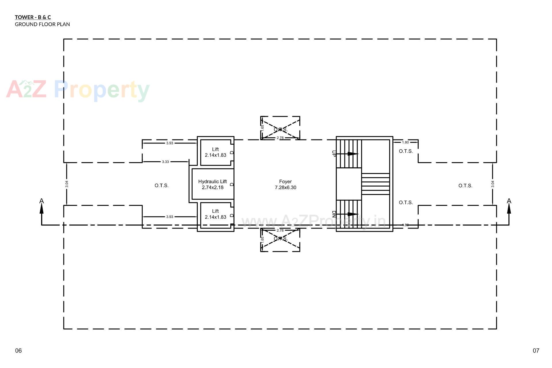 Layout of real estate project Neo Platinum located at Jamnagar, Jamnagar, Gujarat