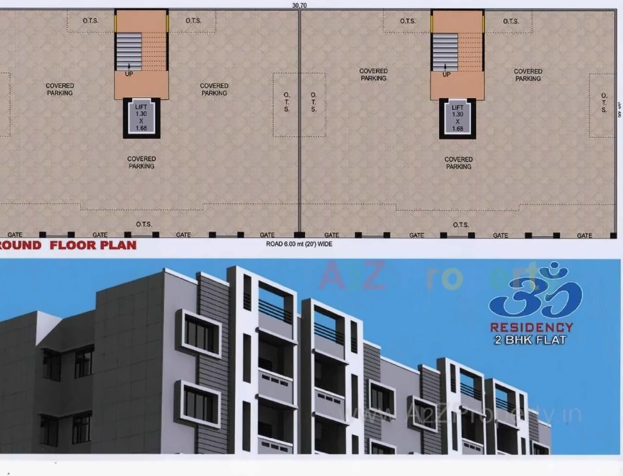 Layout of real estate project Om Residency located at Jamnagar, Jamnagar, Gujarat