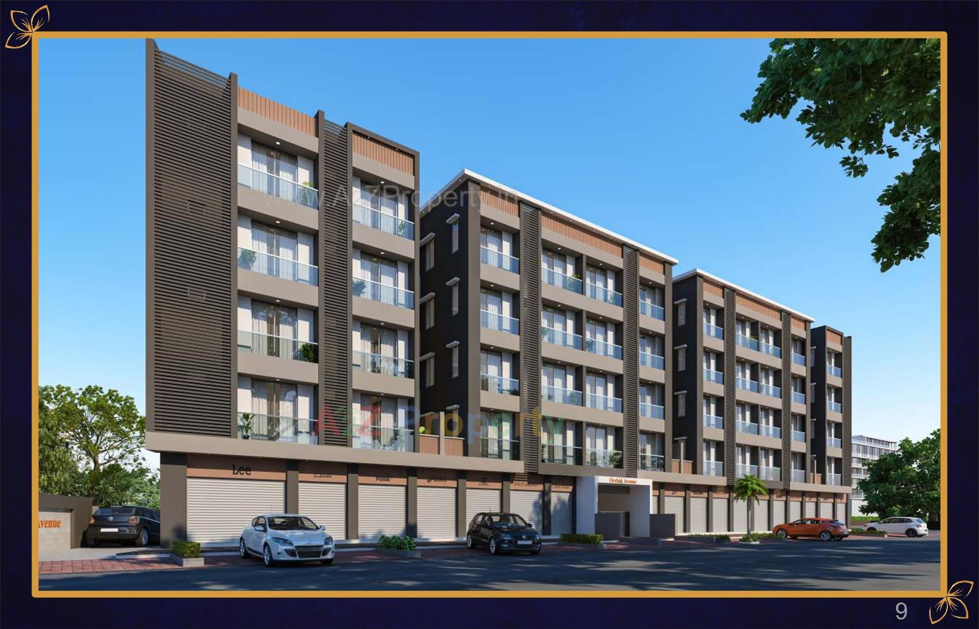 3D Elevation of real estate project Orchid Avenue located at Jamnagar, Jamnagar, Gujarat