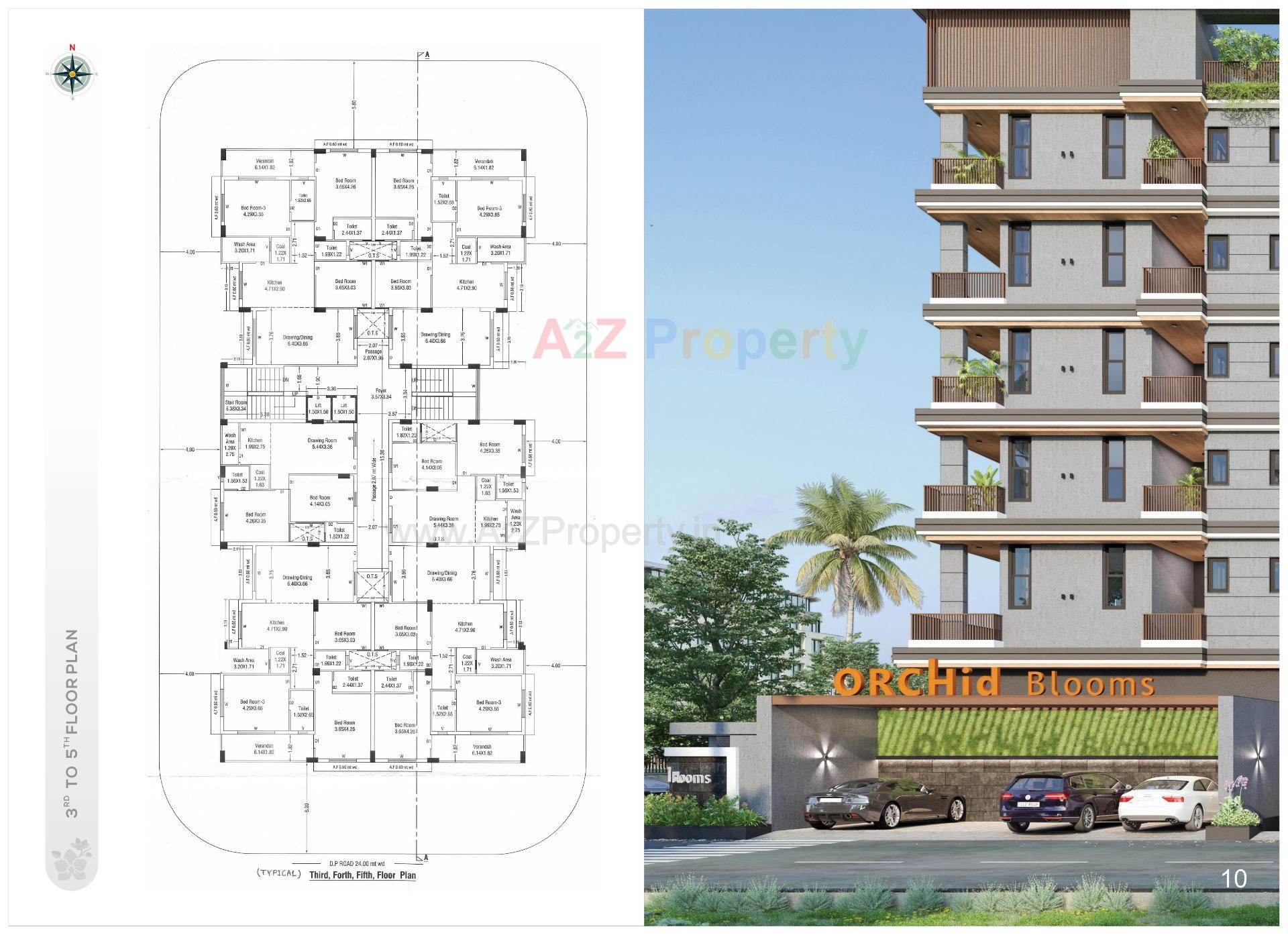 Layout of real estate project Orchid Blooms located at Jamnagar, Jamnagar, Gujarat
