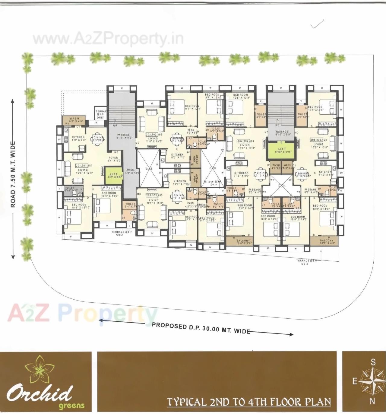 Layout of real estate project Orchid Greens located at Jamnagar, Jamnagar, Gujarat