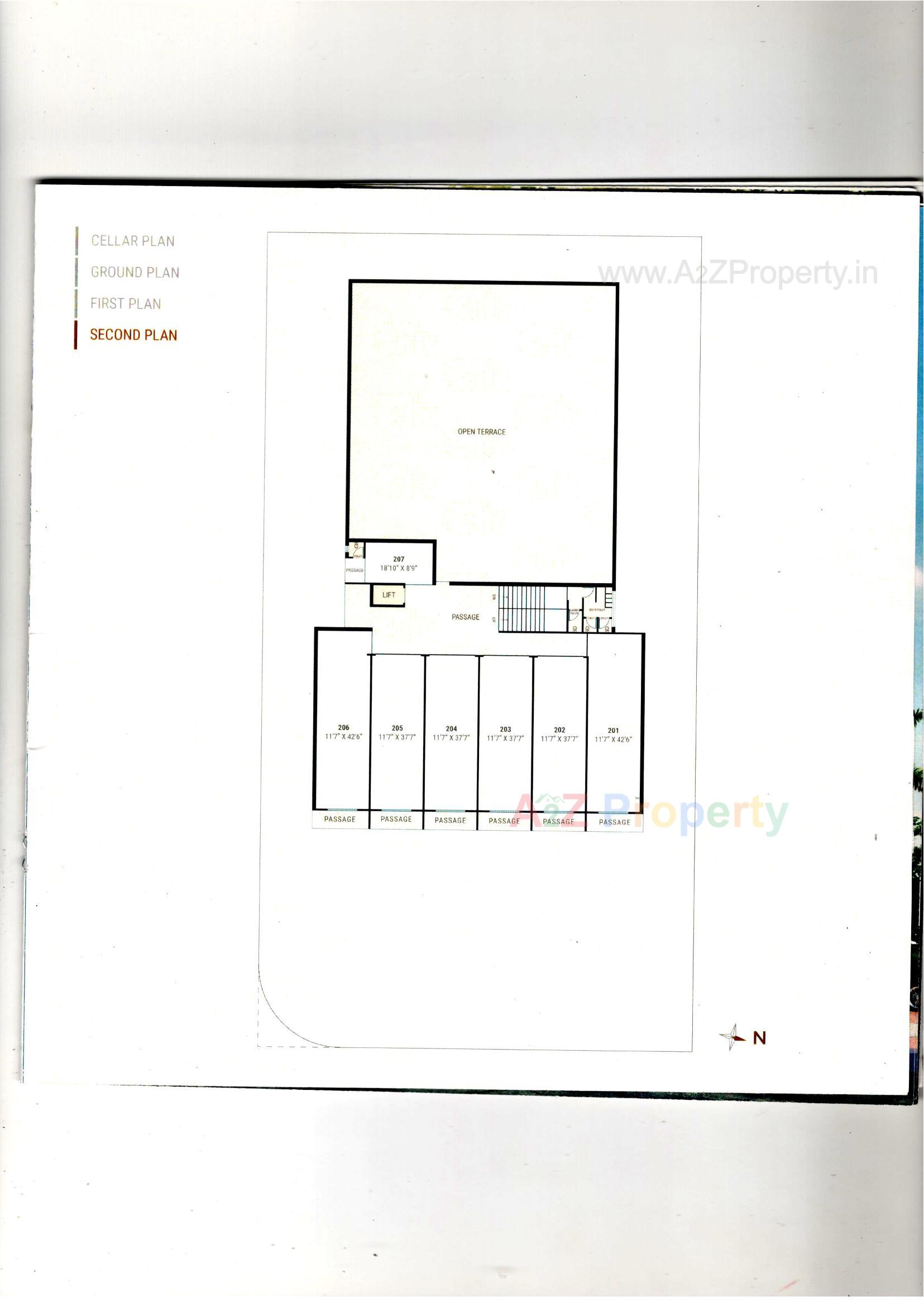 Layout of real estate project Platinium White located at Kansumra, Jamnagar, Gujarat