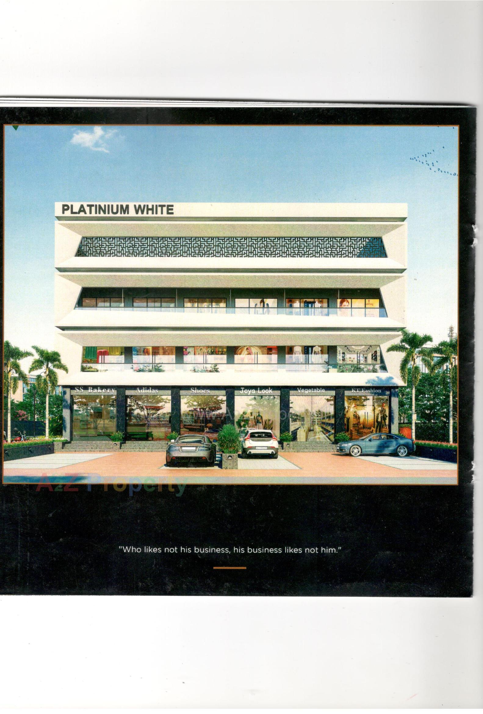 3D Elevation of real estate project Platinium White located at Kansumra, Jamnagar, Gujarat