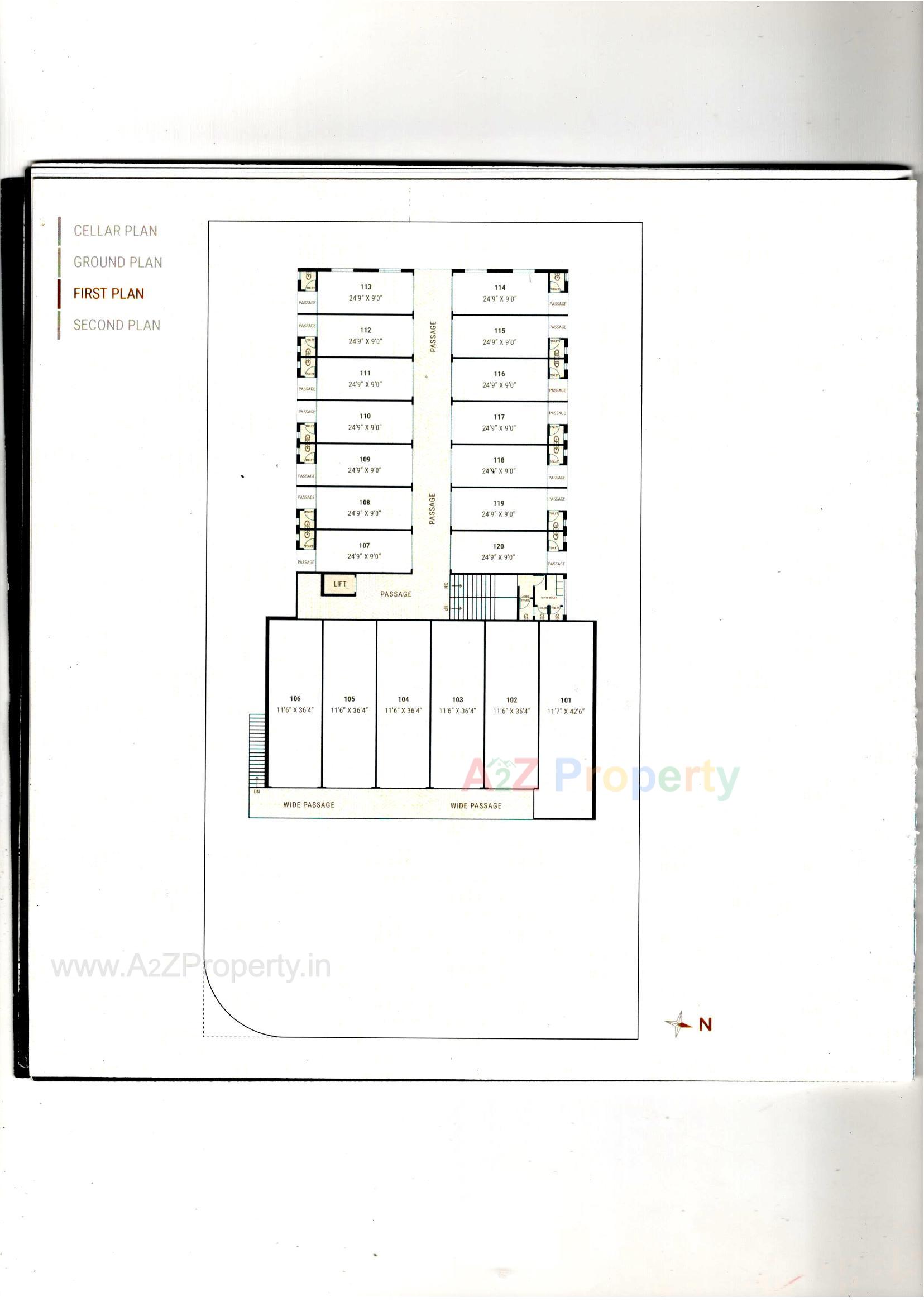 Layout of real estate project Platinium White located at Kansumra, Jamnagar, Gujarat
